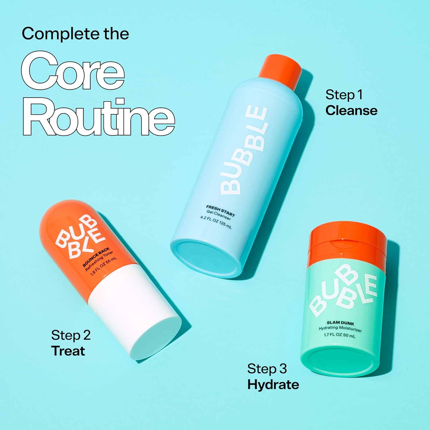 Bubble Skincare Slam Dunk Hydrating Face Cream Bundle - Dry Skin Formula with Vitamin E and Aloe Vera, 50ml + 10ml - Image 9