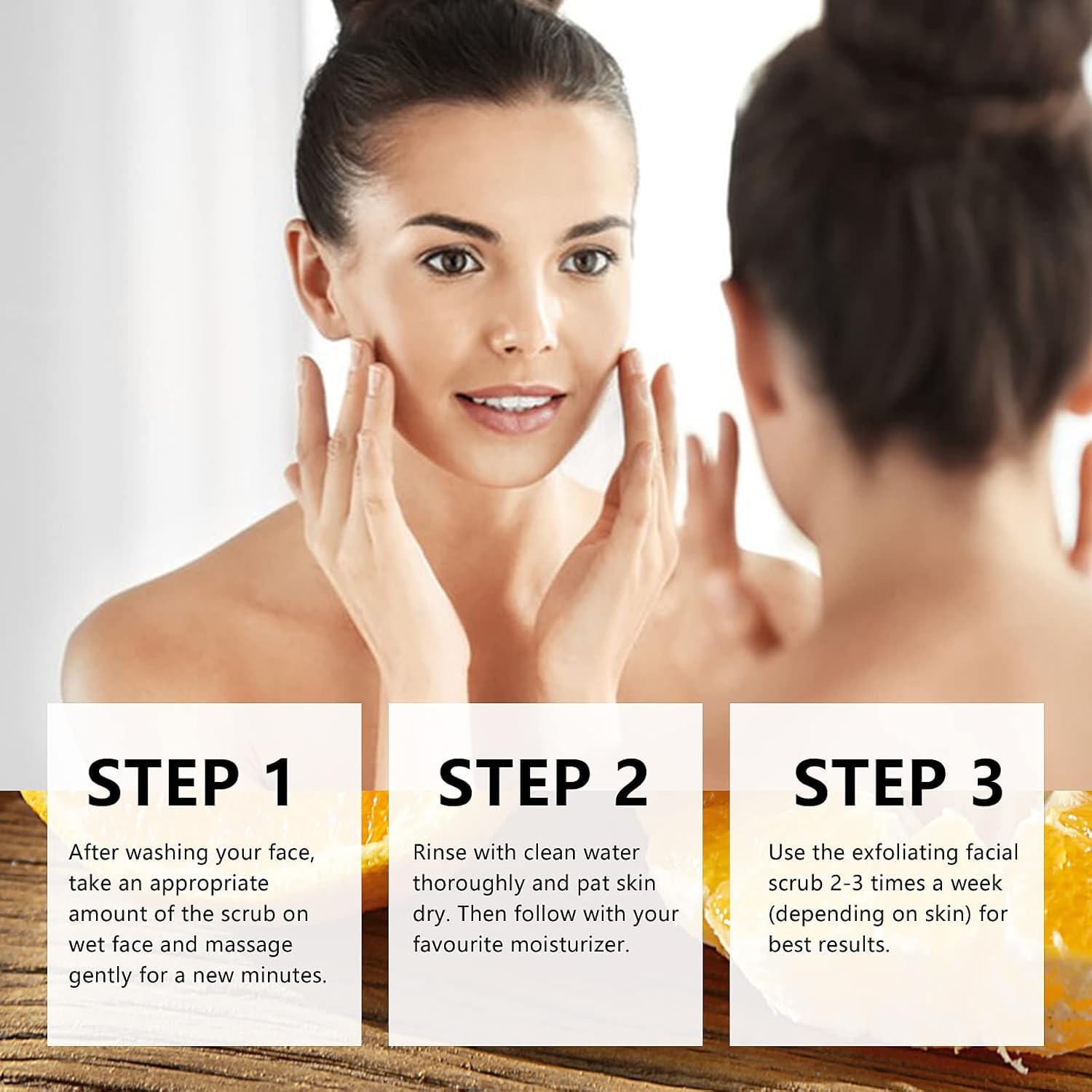 Brightening Vitamin C Face Scrub 100g for Exfoliating, Moisturizing, and Deep Cleansing Skin - Image 8
