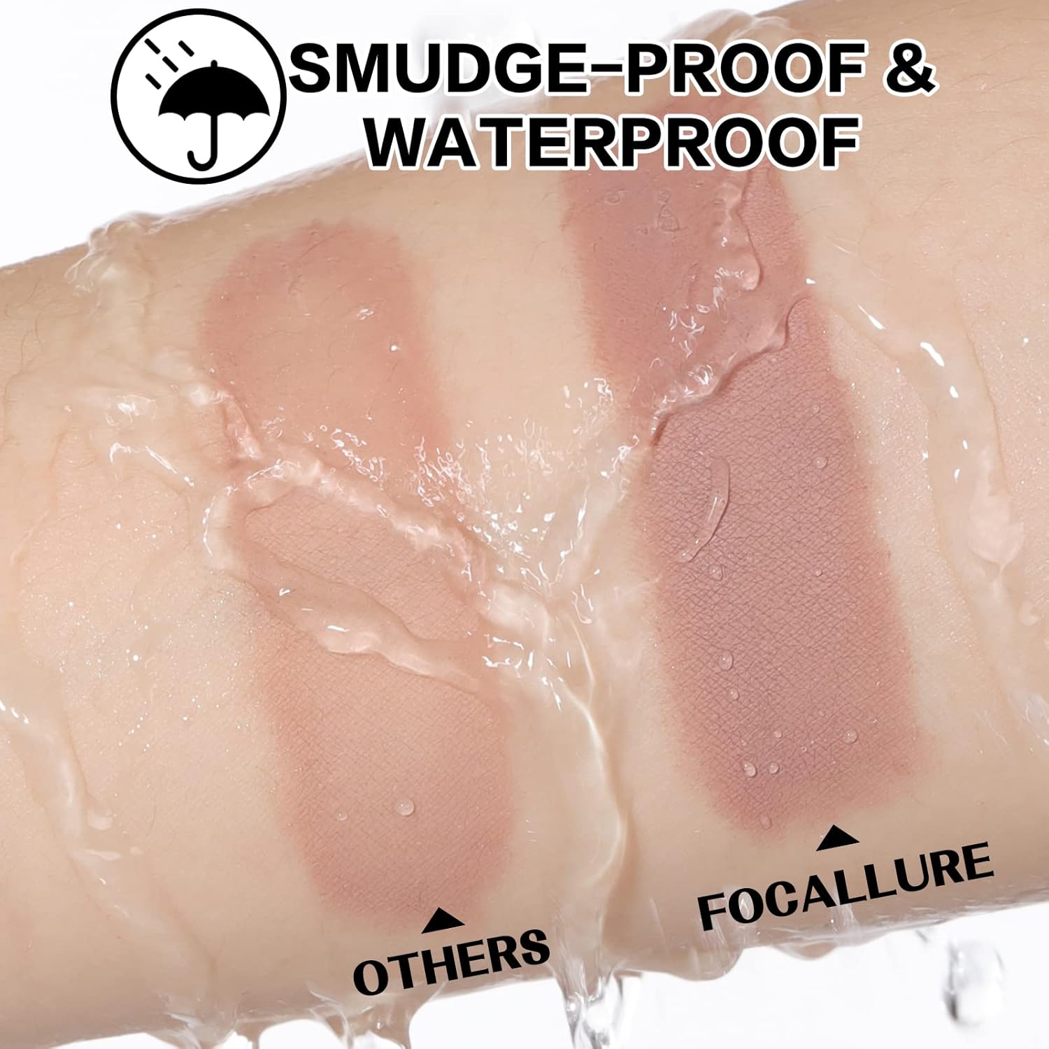FOCALLURE 2-Piece Shimmer Matte Cream Eyeshadow Stick Set with Built-in Blending Brush - Image 7
