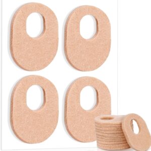 WILLBOND 48 Pack Callus Pads Soft 1/4" Thick Oval Shape Corn Pads 1/8" Felt Callus Cushions Adhesive Corn Protectors for Men Women Feet Toes Pain Relief(Nude, 1/8 Inch)