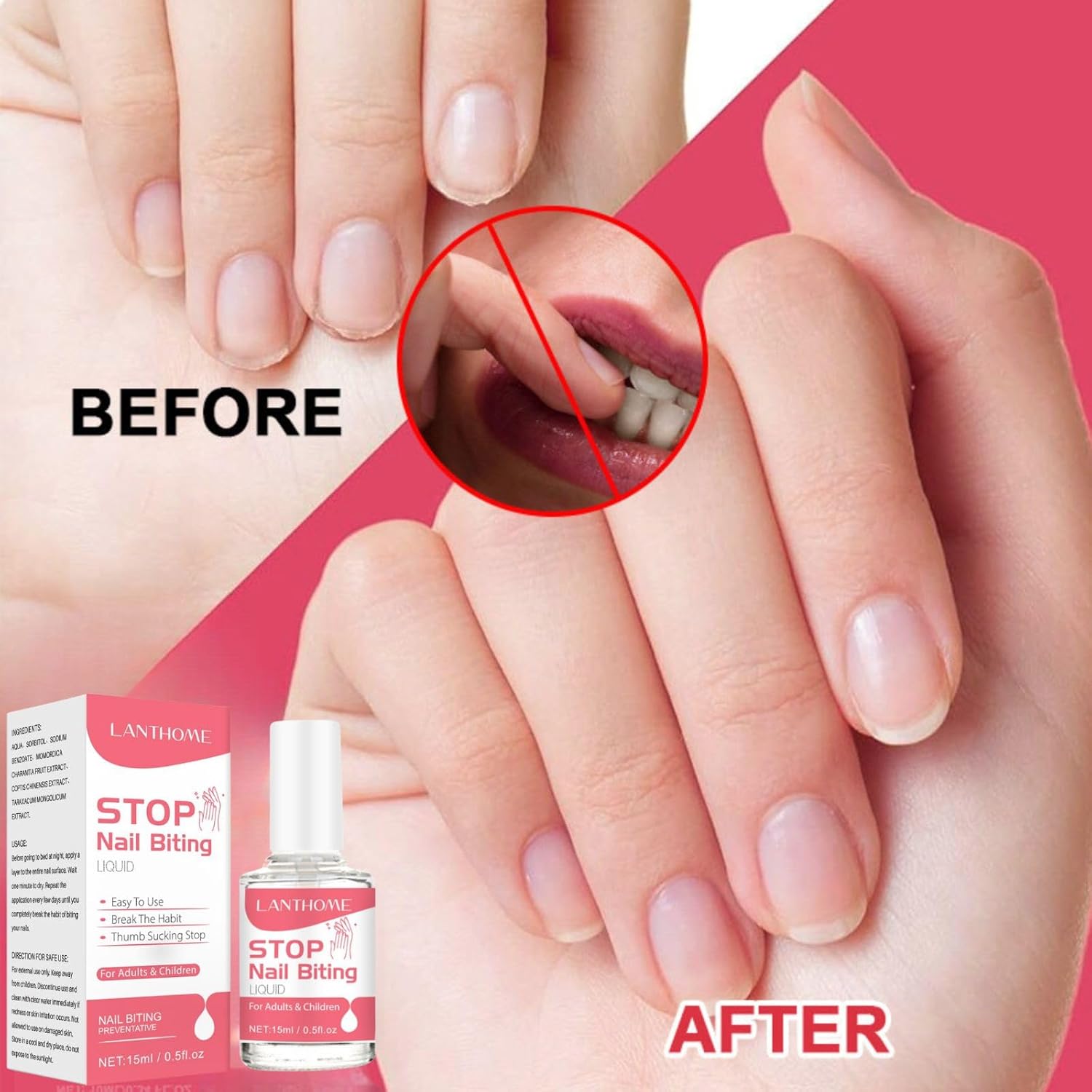 Anti Nail Biting Polish 15ml for Thumb Sucking and Biting Prevention - Image 3