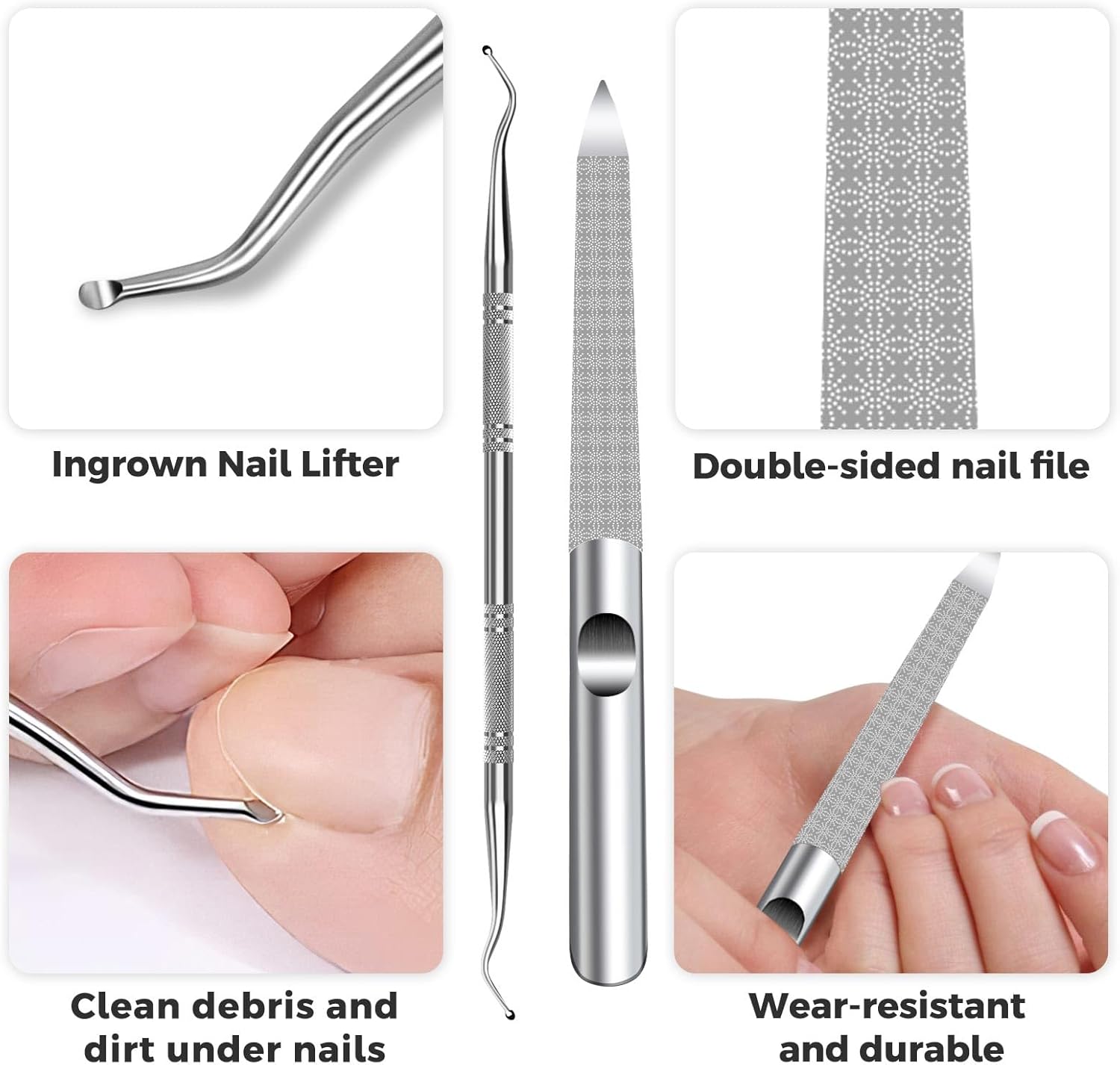 Extra Long Handle Heavy Duty Toenail Clippers for Thick Nails Curved Blade Senior Friendly - Image 7