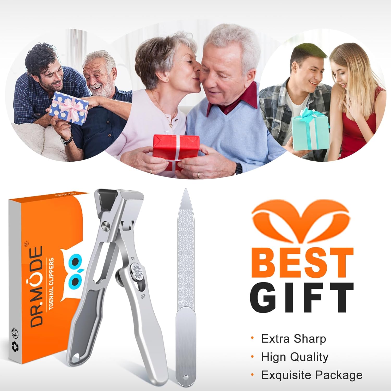 German-Engineered Heavy Duty Nail Clippers for Thick Nails, Wide Jaw Toenail Cutter with Catcher - Image 8