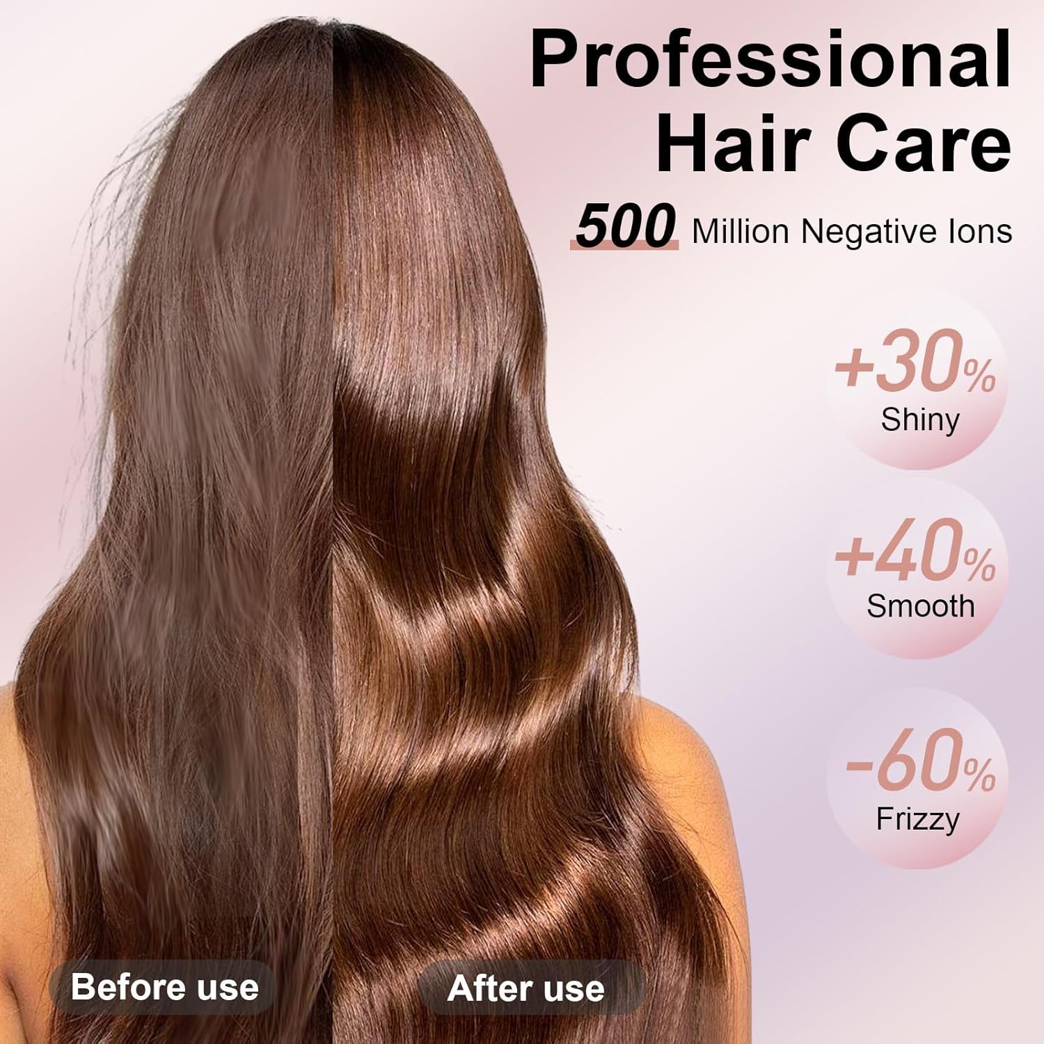 XSOOH Portable Hair Dryer with 160000 RPM Brushless Motor for Curly or Straight Hair - Image 4