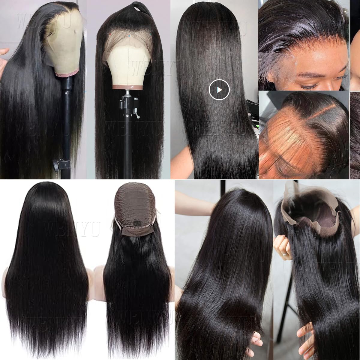 26 Inch Straight Lace Front Human Hair Wig Pre Plucked 13x4 for Black Women - 100% Human Hair - Image 2