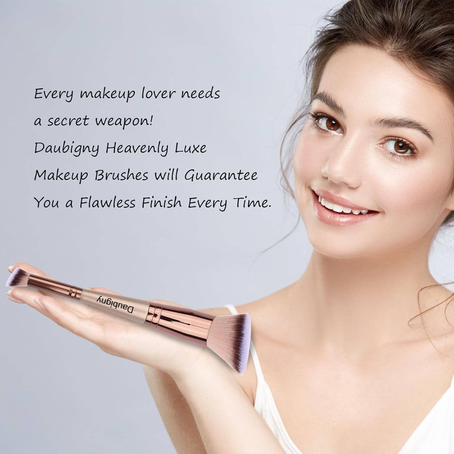 Luxe Hair Dual-Ended Angled Foundation and Concealer Brush for All Looks - Image 6