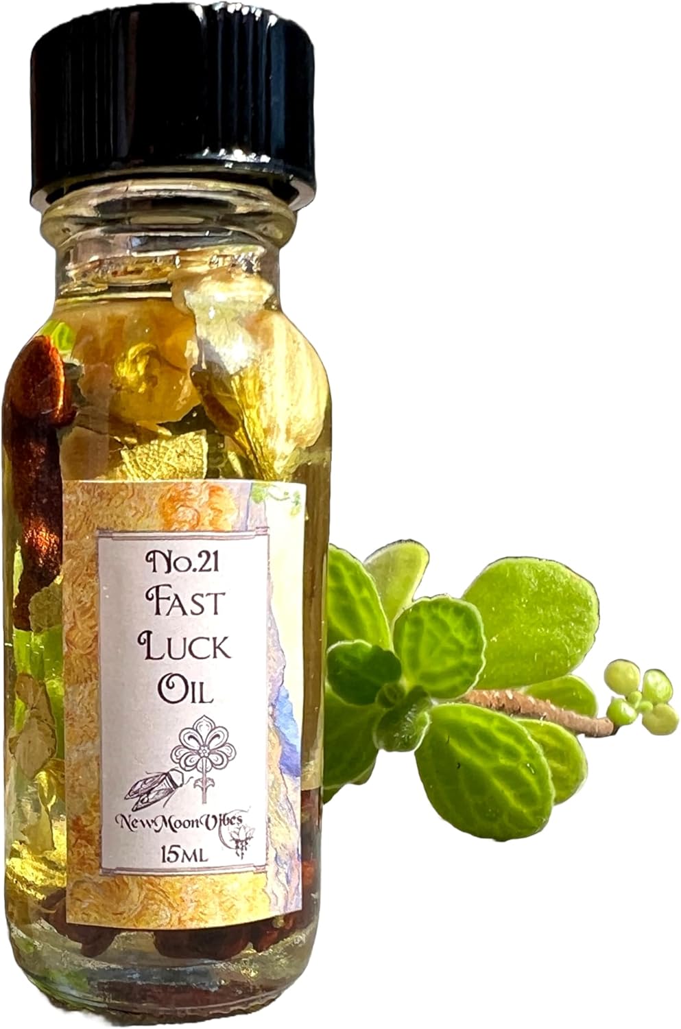 New Moon Vibes Fast Luck Oil 2 oz for Fortune Success and Favorable Outcomes - Image 4