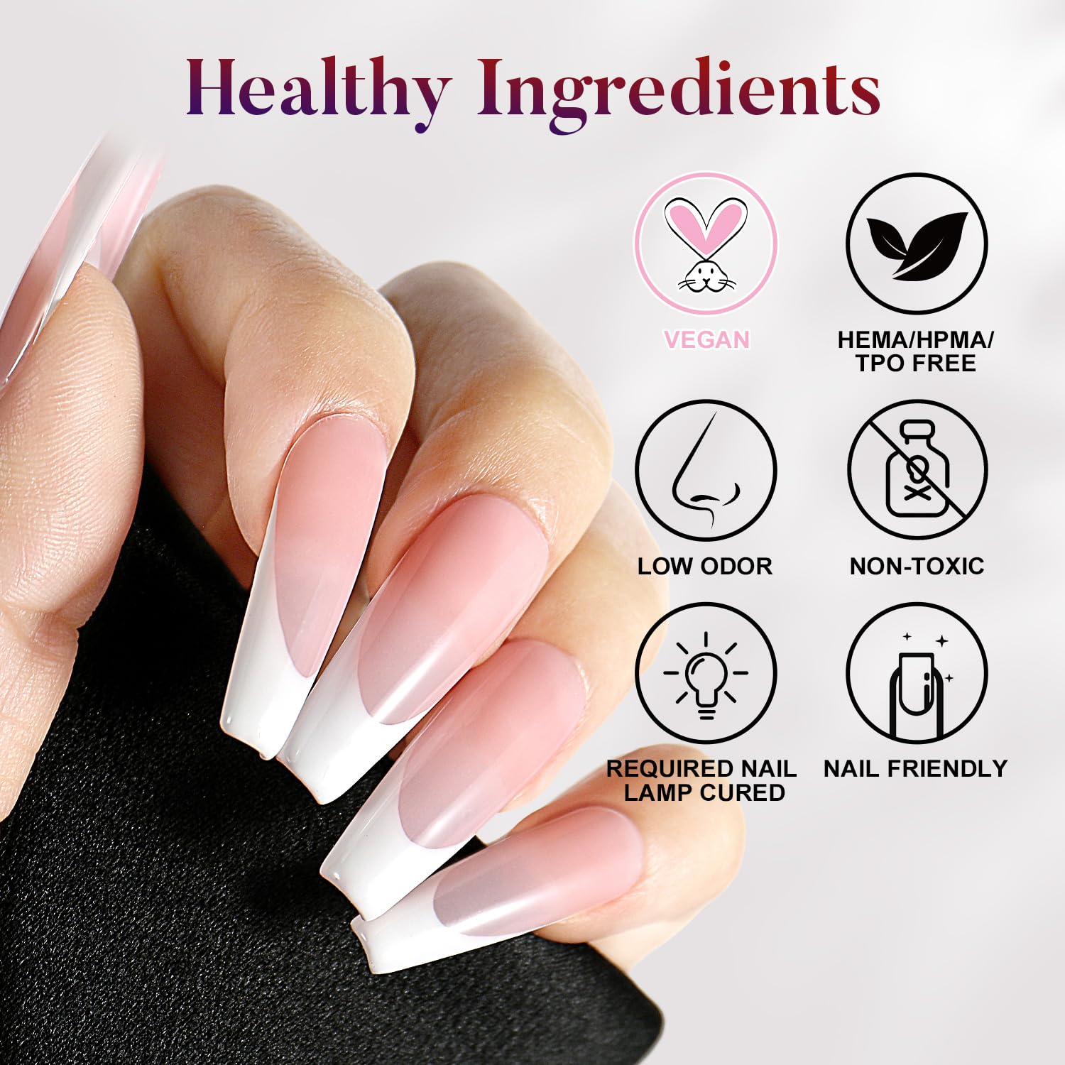 AIMEILI 6pcs Nude Pink Gel Nail Polish Set, 10ml Each, All Seasons Collection - Image 3