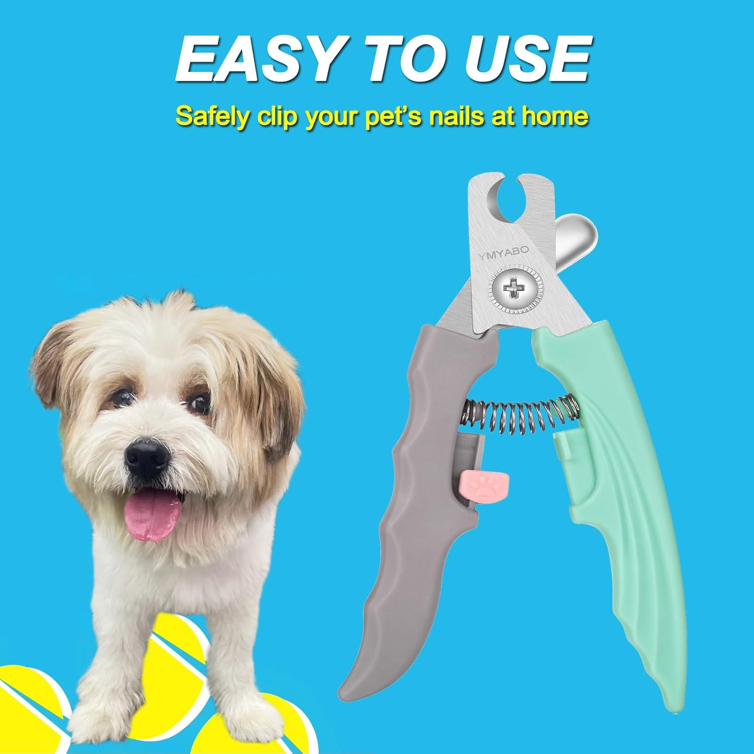 Green Nail Clippers with Safety Guard for Thick Dog Toenails - Image 6
