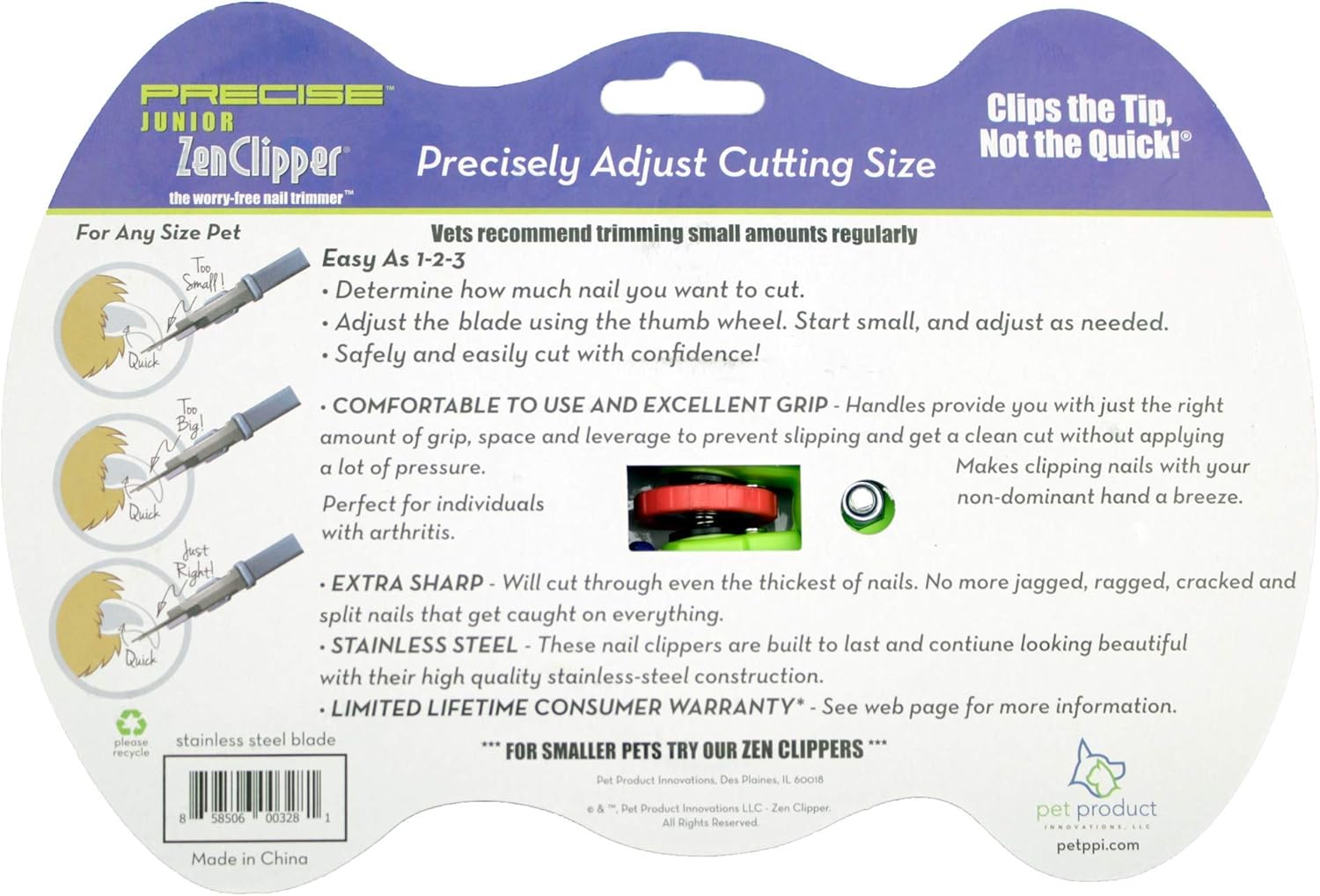 Zen Clipper Adjustable Pet Nail Trimmer for Dogs and Cats - Quick and Quiet Cut - Image 8