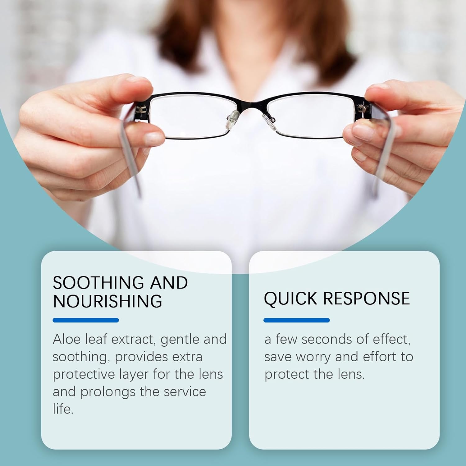 2PCS Eyeglass and Sunglasses Lens Scratch Remover Spray Kit with Cleaning Fluids - Image 2