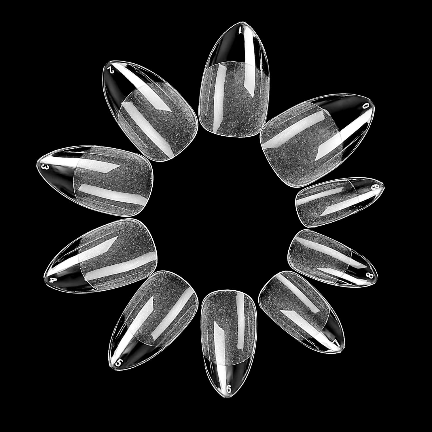 120Pcs Soft Gel Short Almond Fake Nails Half Matte Full Cover Press-On Tips - Image 7