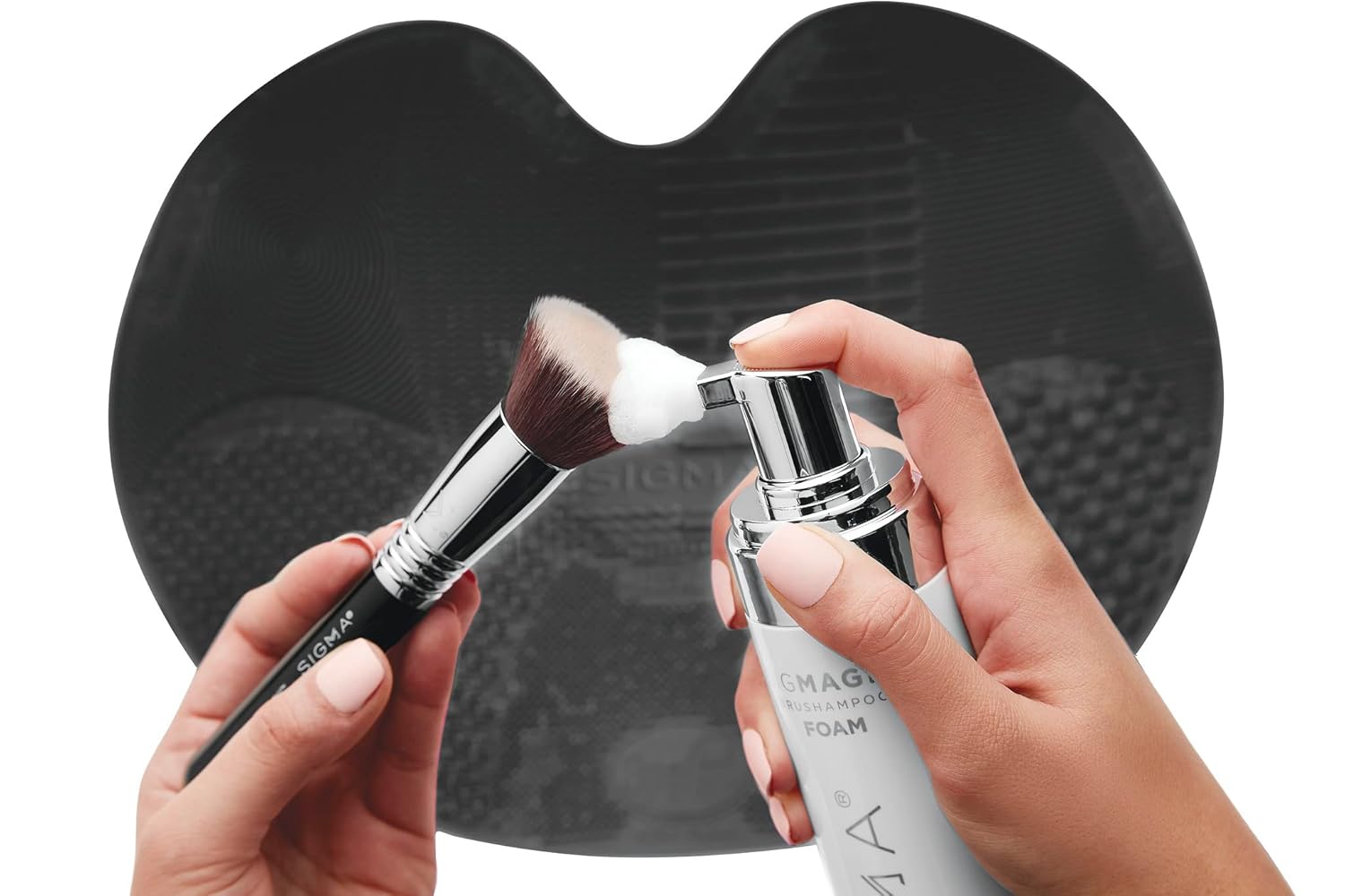 Sigma Beauty Sigmagic Professional Makeup Brush Shampoo 6.76 Oz Foaming Cleaner for Brushes and Sponges - Image 2