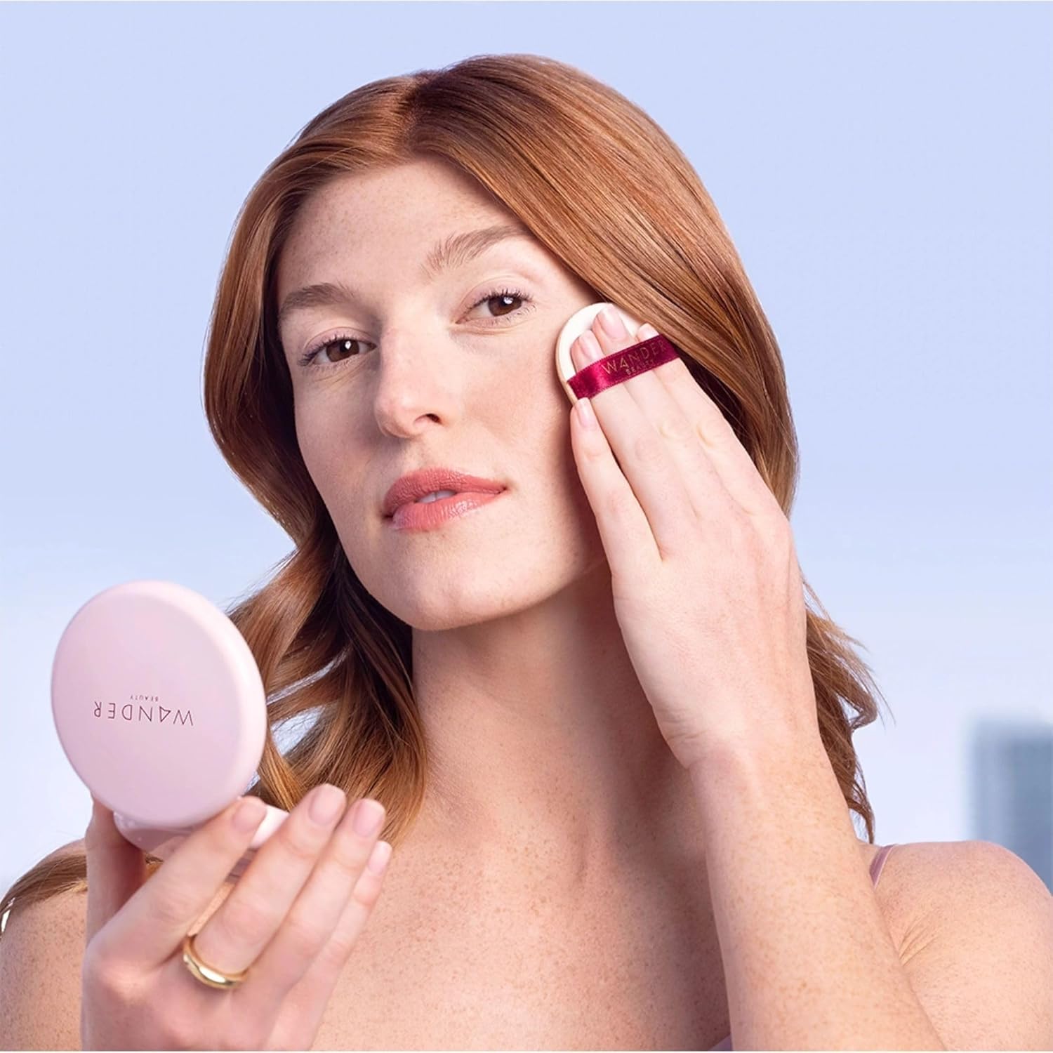 Wander Beauty Tan Powder Foundation 0.31 oz Hydrating Lightweight Buildable Coverage - Image 3