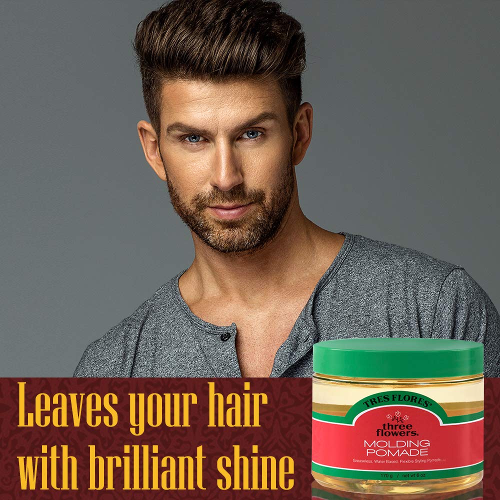 Tres Flores Molding Hair Styling Cream Pomade for All Hair Types 6oz 2 Pack - Image 6