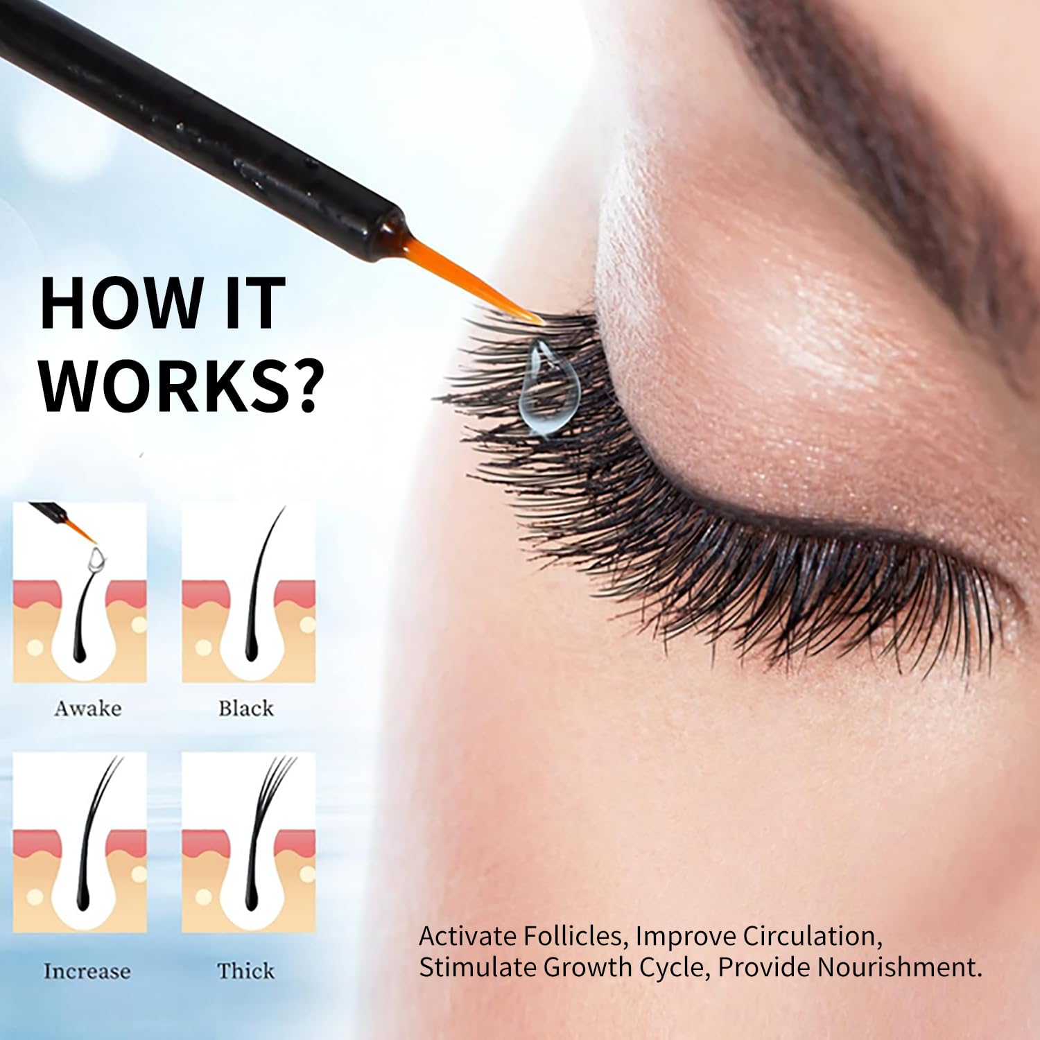Lash Growth Serum Advanced Formula for Eyelash Growth 0.5 oz - Image 5