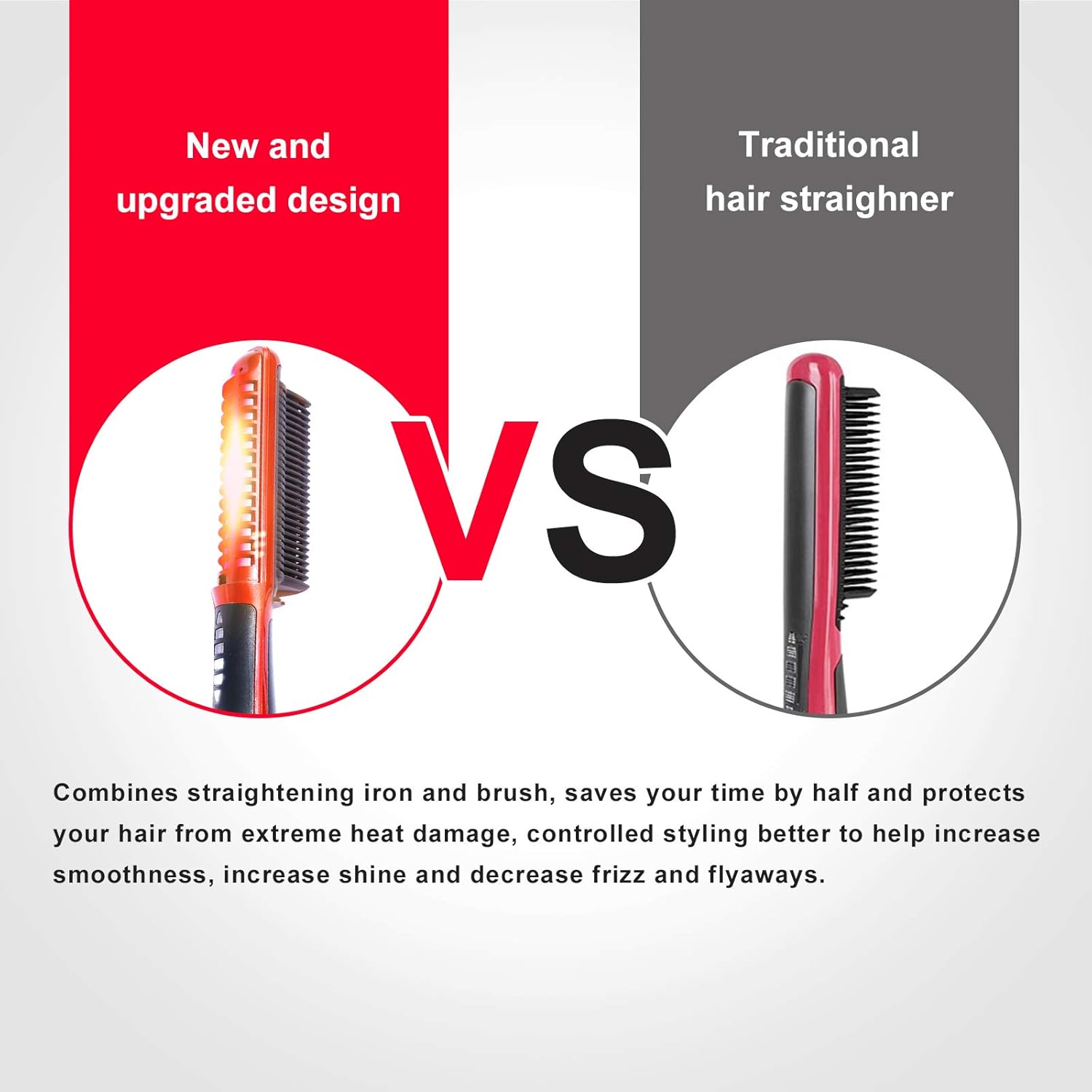 Minidiva 2-in-1 Red Hair Curler and Straightener, 6 Heat Levels, Anti-Scald Design - Image 6