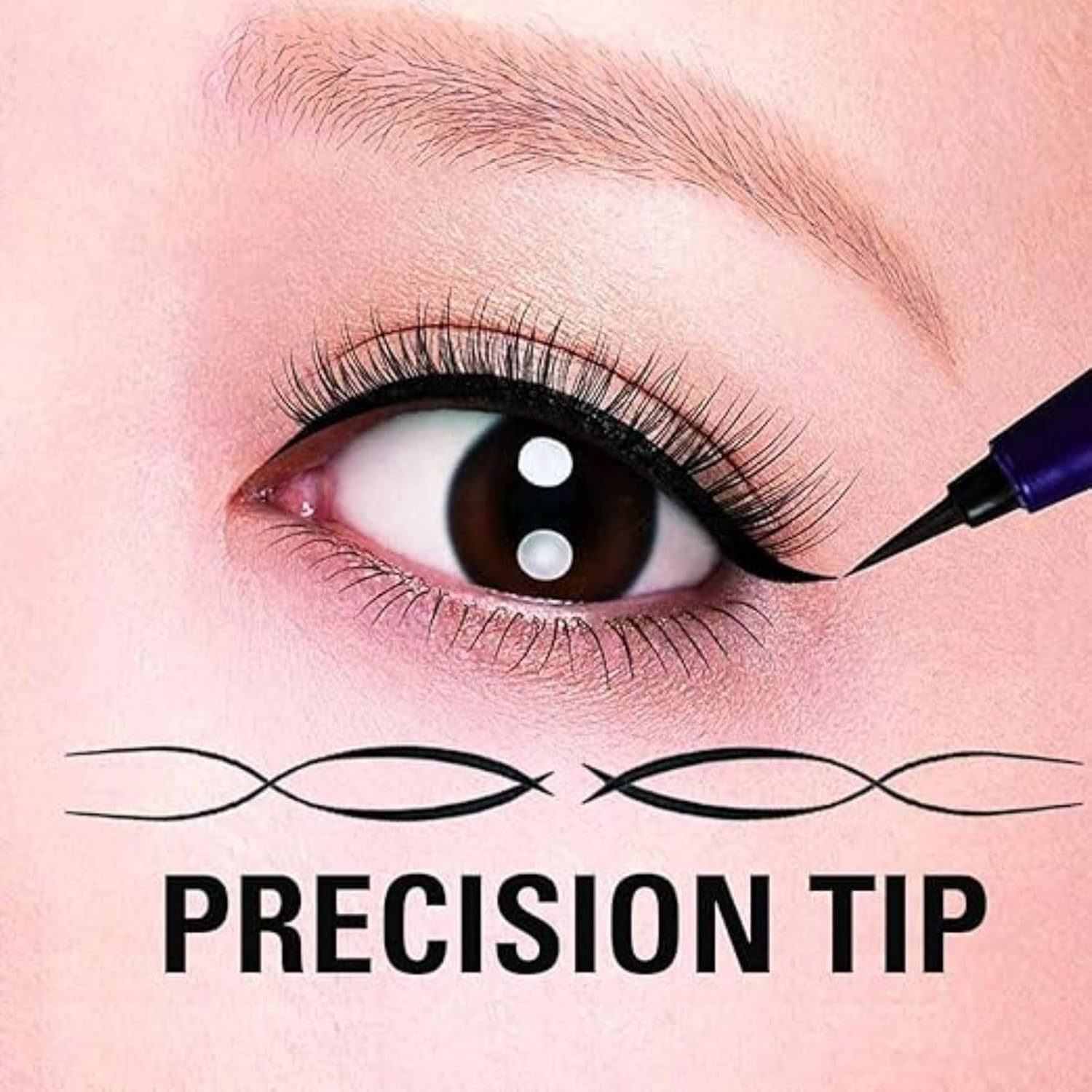 Heroine Make Kissme Waterproof Eyeliner Pen Set, 2 Pack, Jet Black, 0.1mm Tip - Image 7