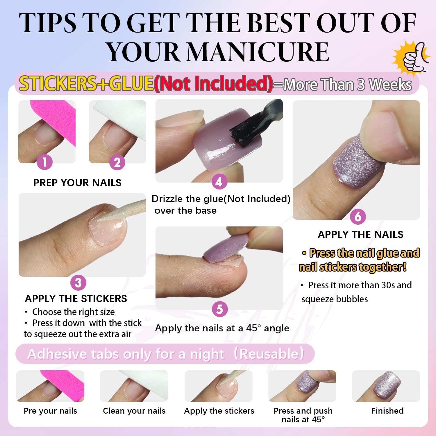 KQueenest 24 Pcs Short Square Glitter Green Press On Nails for Spring Summer Manicure - Image 6