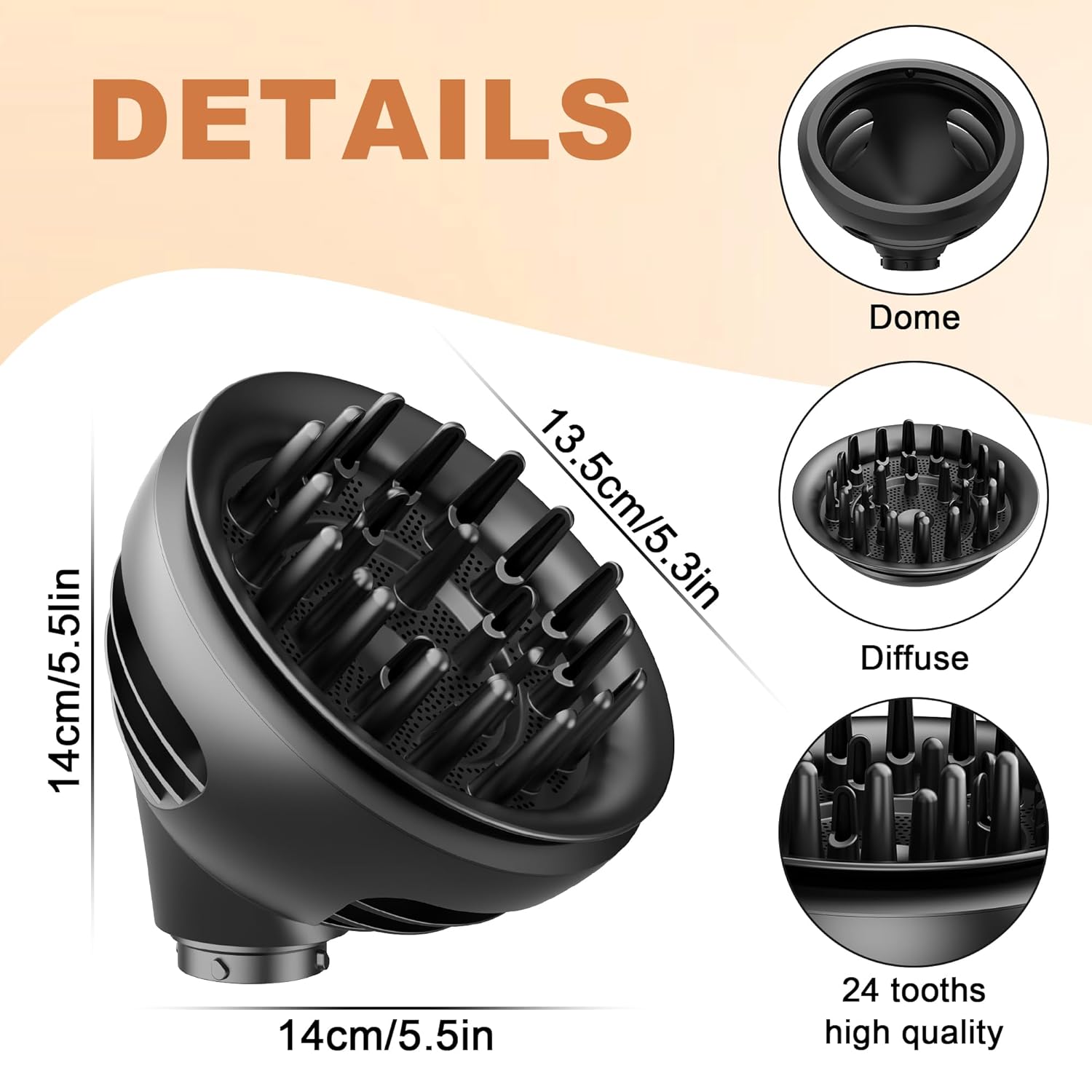 Dyson Airwrap Wave Curl Diffuser Attachment Upgraded Curling Hair Nozzle Compatible HS01/05 - Image 7