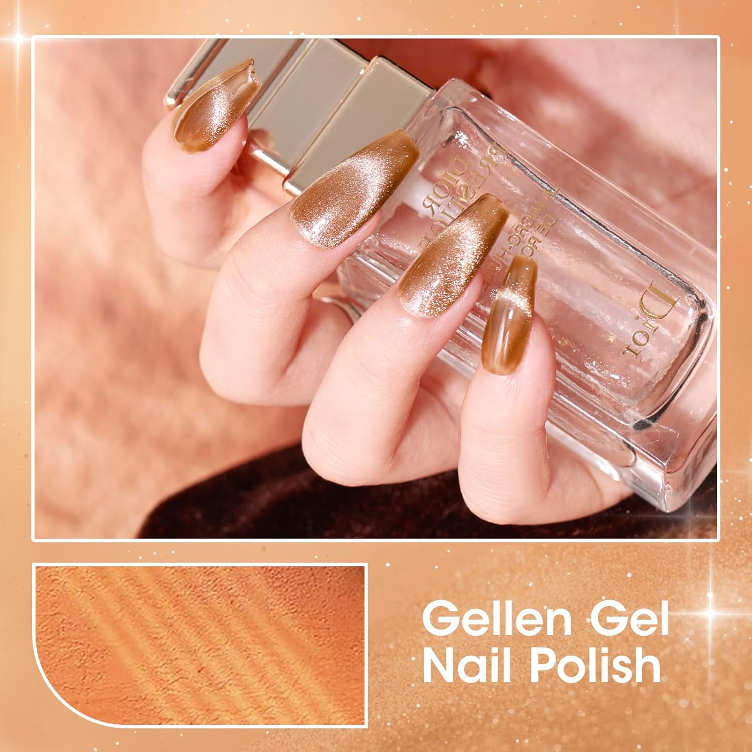 Gellen 6 Color Cat Eye Gel Nail Polish Kit with Magnet, 10ml Capacity, for Home DIY - Image 4