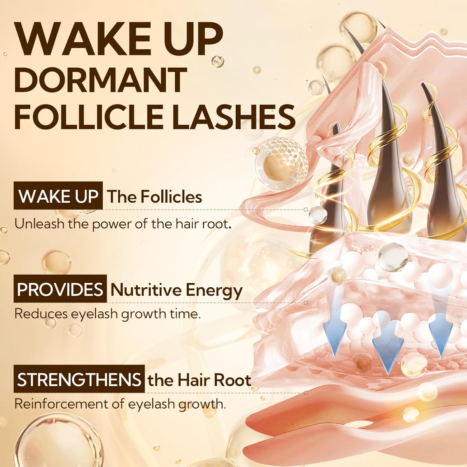 LANBENA 4ml Rapid Lash and Brow Growth Serum for Thicker, Healthier Lashes - Image 3