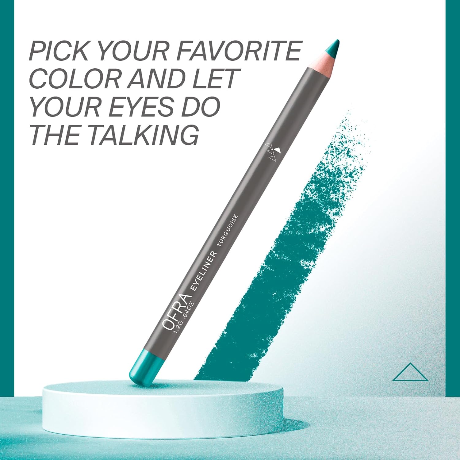 OFRA Waterproof Turquoise Eyeliner Pencil Smudge-Proof Easy Glide All-Day Wear - Image 6