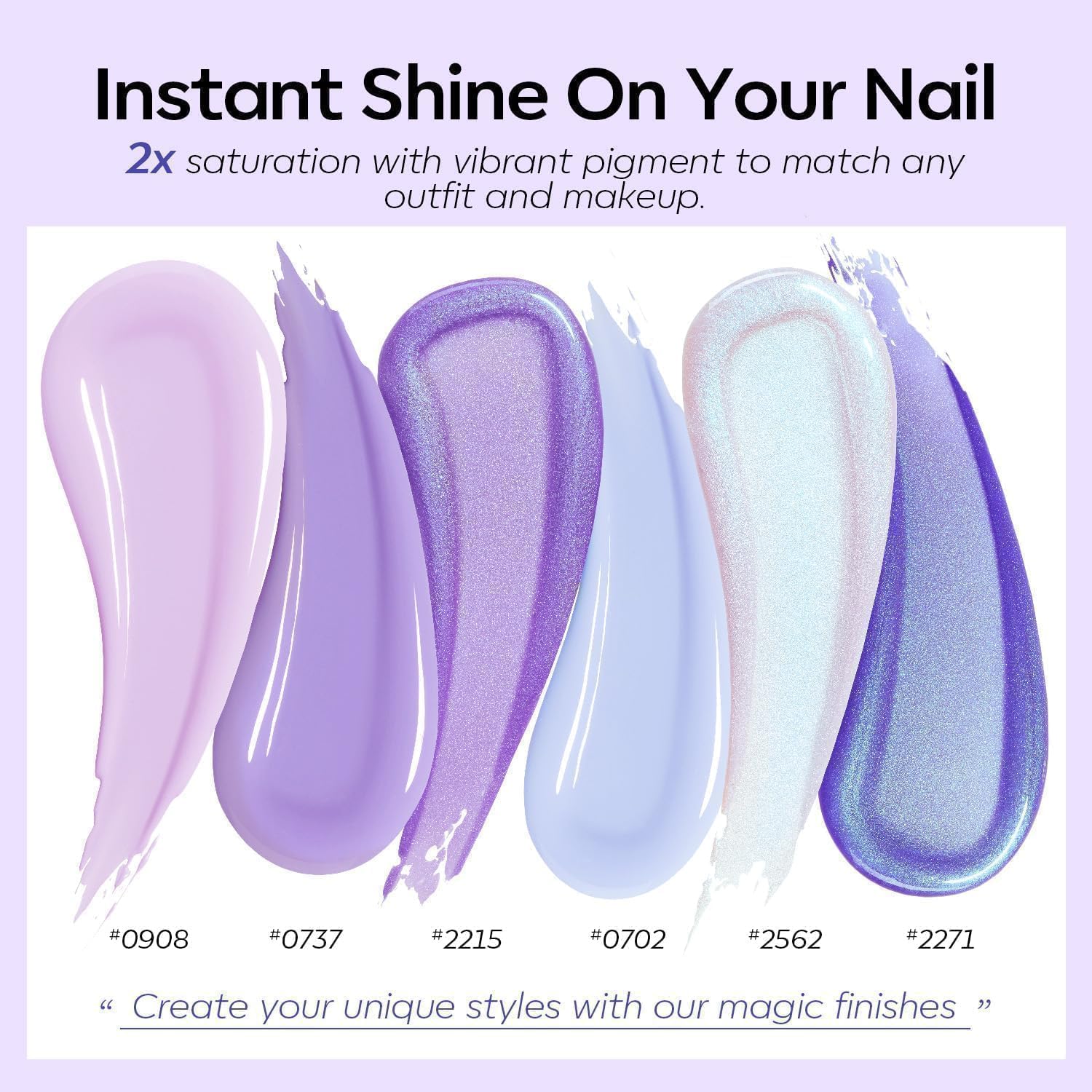 Modelones 6 Color Hema-Free Gel Nail Polish Set for Professional DIY LED Nail Art - Image 7