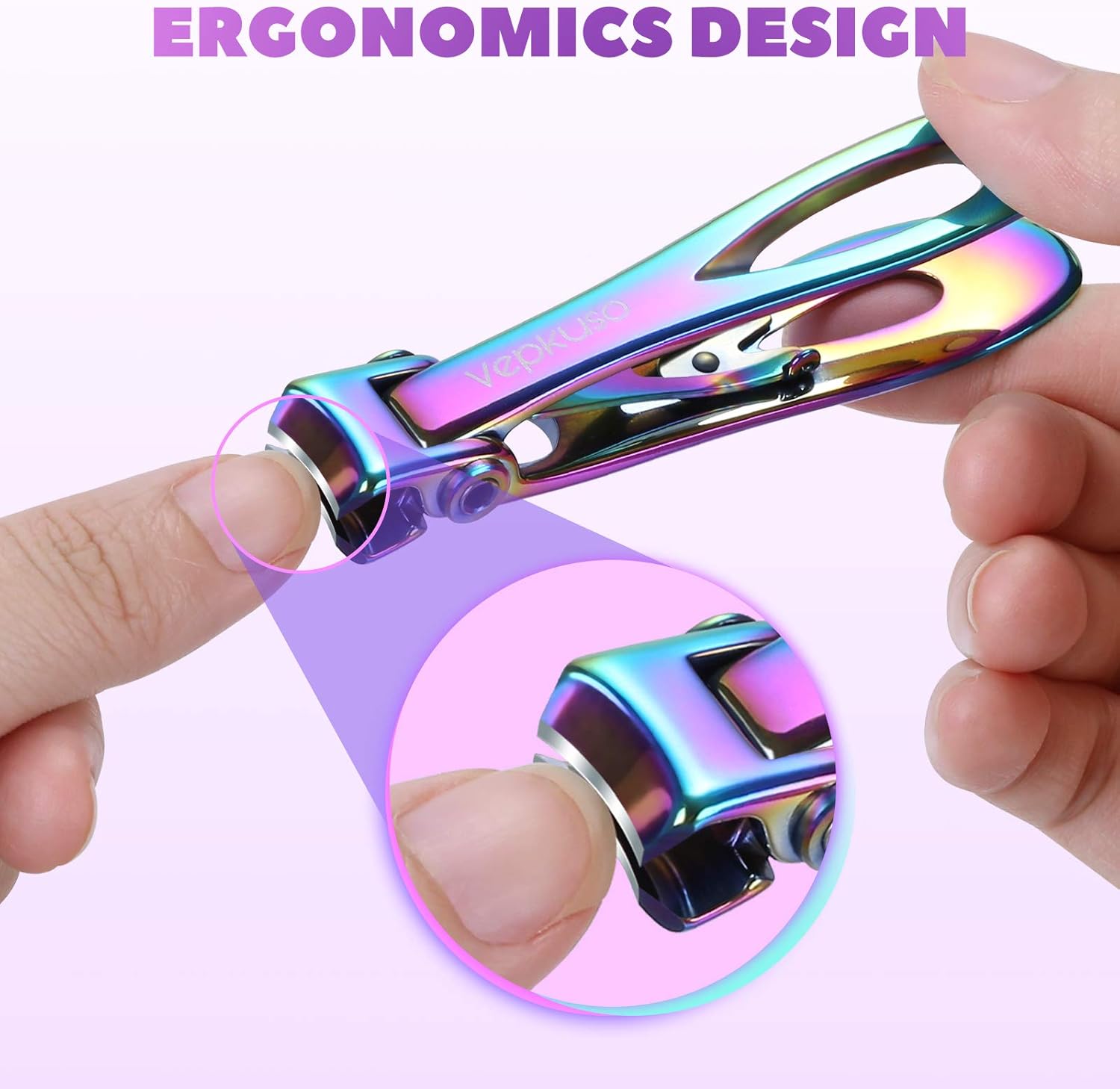 Toenail Clippers for Thick Toenails for Seniors and Adults – Vepkuso Ultra Sharp Set - Image 3