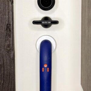 Wall Mounted Hair Dryer Holder, Magnetic Blow Dryer Mount Organizer for Dyson Supersonic R, Faux Marble Design, Salon-Tested (Oreo Marble)