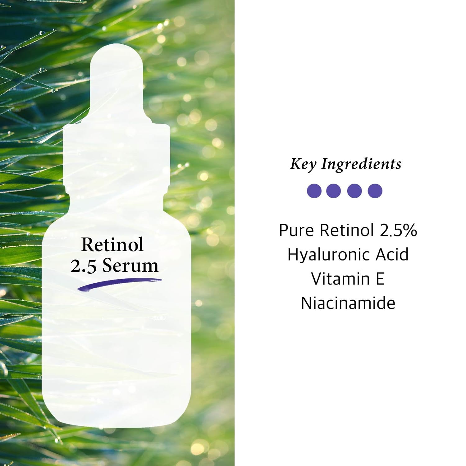 Retinol 2.5% Facial Serum with Vitamin E, Age Spot and Crepe Erase, 1 Fl Oz - Image 3