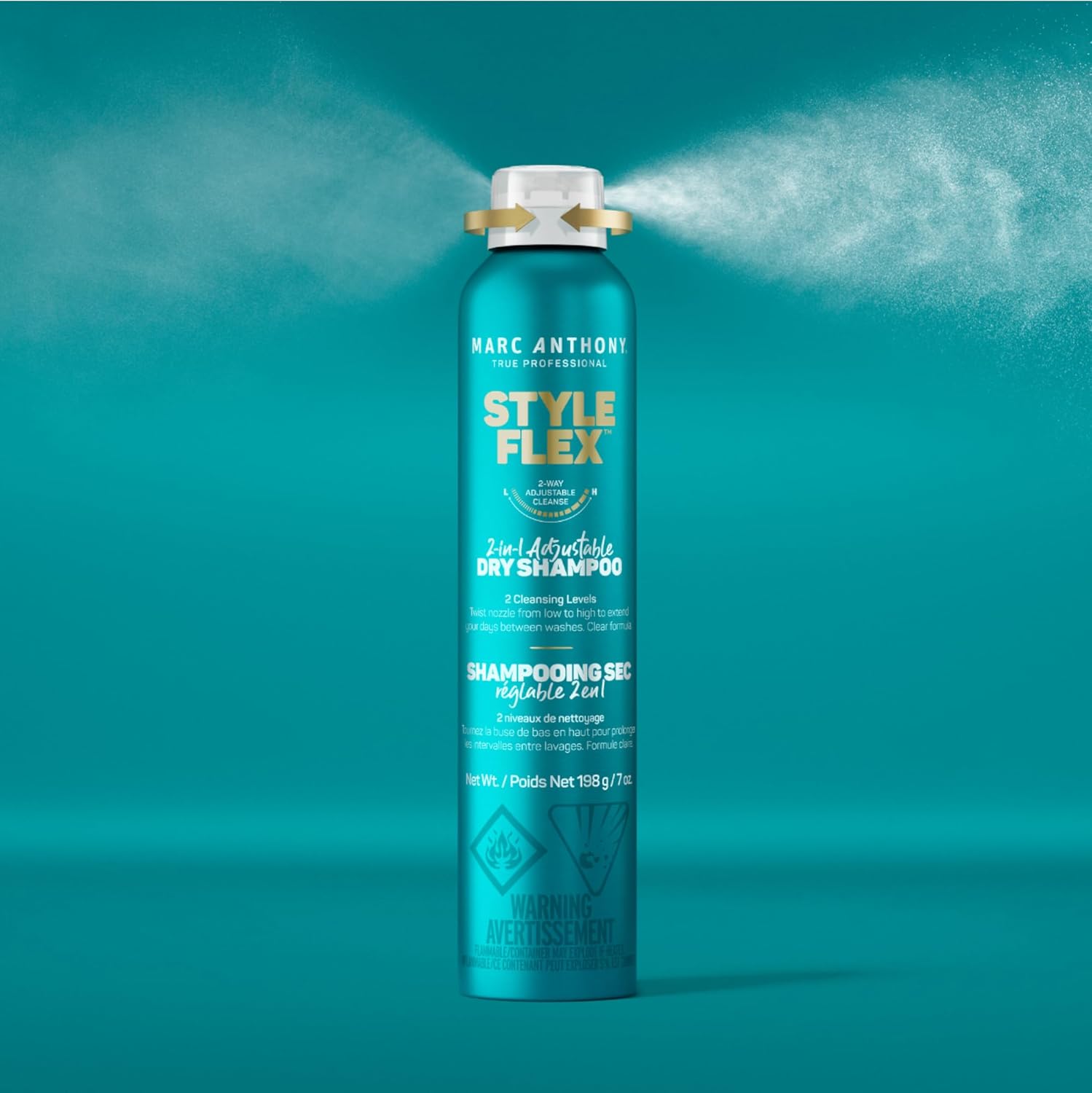 Marc Anthony 2-in-1 Dry Shampoo Spray for All Hair Colors, 7 oz, Adjustable Style - Image 3