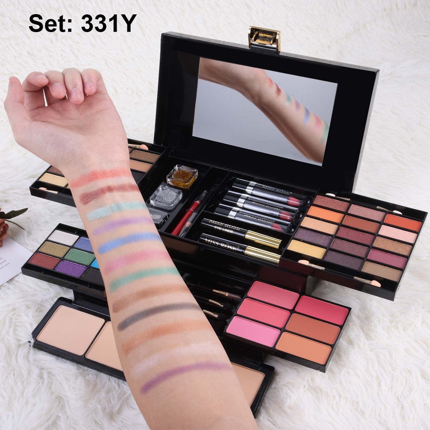 58 Color Professional Makeup Kit Gift Set for Women & Girls Beginners Eyeshadow Blush Lipstick - Image 4