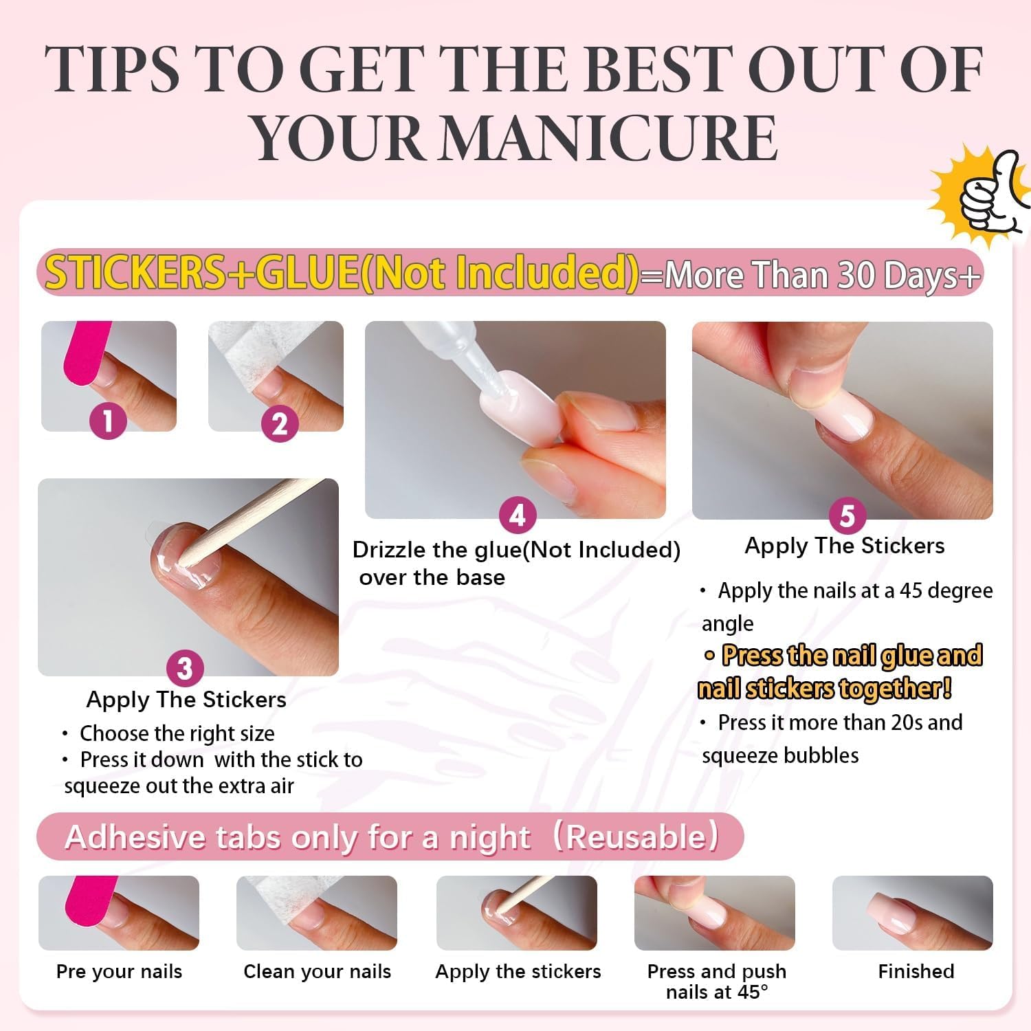 Dusty Baby Pink Short Oval Press On Nails, 24 Pc Handmade Acrylic Glue-On Set - Image 7