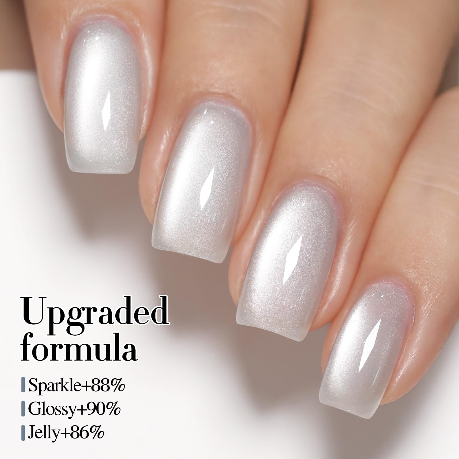 15ML Double Rhythm Cat Eye Gel Polish with Magnet, Holographic Glitter for DIY Nails - Image 3