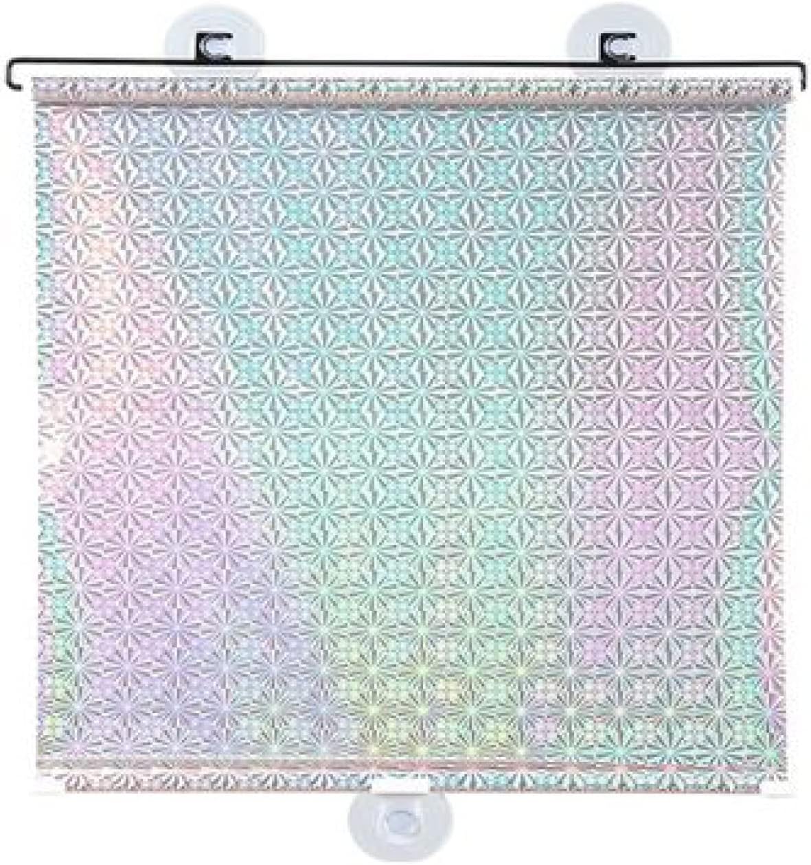 Portable Blackout Roller Blinds,Roller Blinds with Suction Cups,Sun Protection Blinds,Opaque Sunshades,Adjustable,for Bedroom,Skylight,Travel Carry,Lightweight,Silver-40x60cm/15.7x23.6in