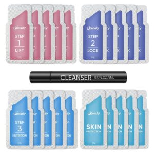 Libeauty Brow Lamination Kit Lash Lift Kit Lasting 8 Weeks Sachet Disposable Upgraded Version Curling Perming Wave Lotion & Liquid Set Home Perm Kit