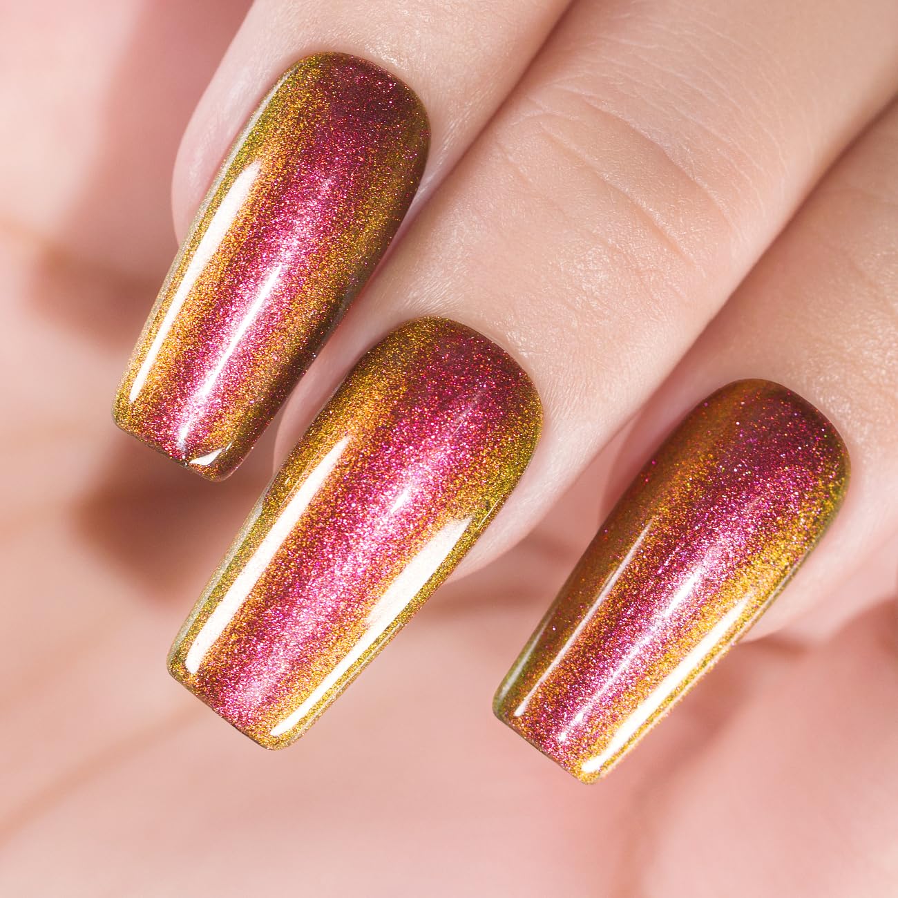 15ml Chameleon Glitter Gel Nail Polish Purple Red Green Color Shift Varnish - Image 3