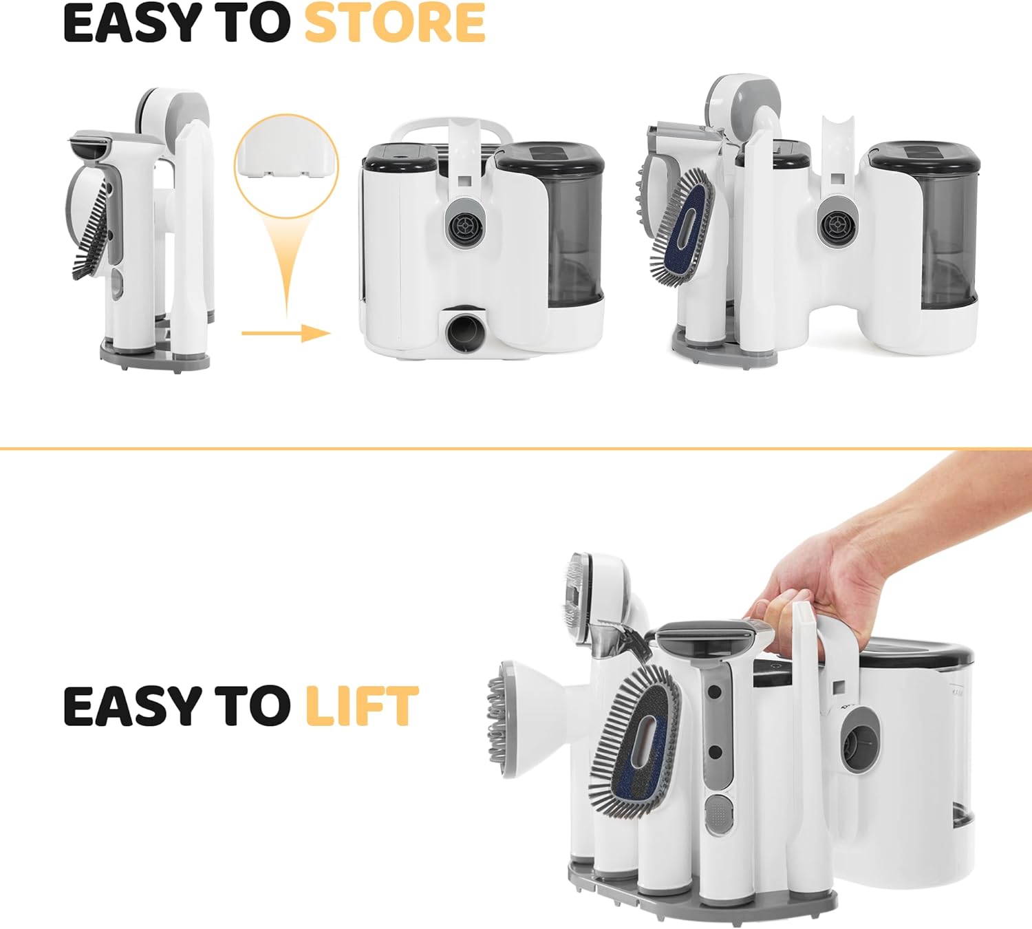 Exacme 7-in-1 Dog Grooming Vacuum Dryer Kit 2.5L Capacity Adjustable Settings - Image 3