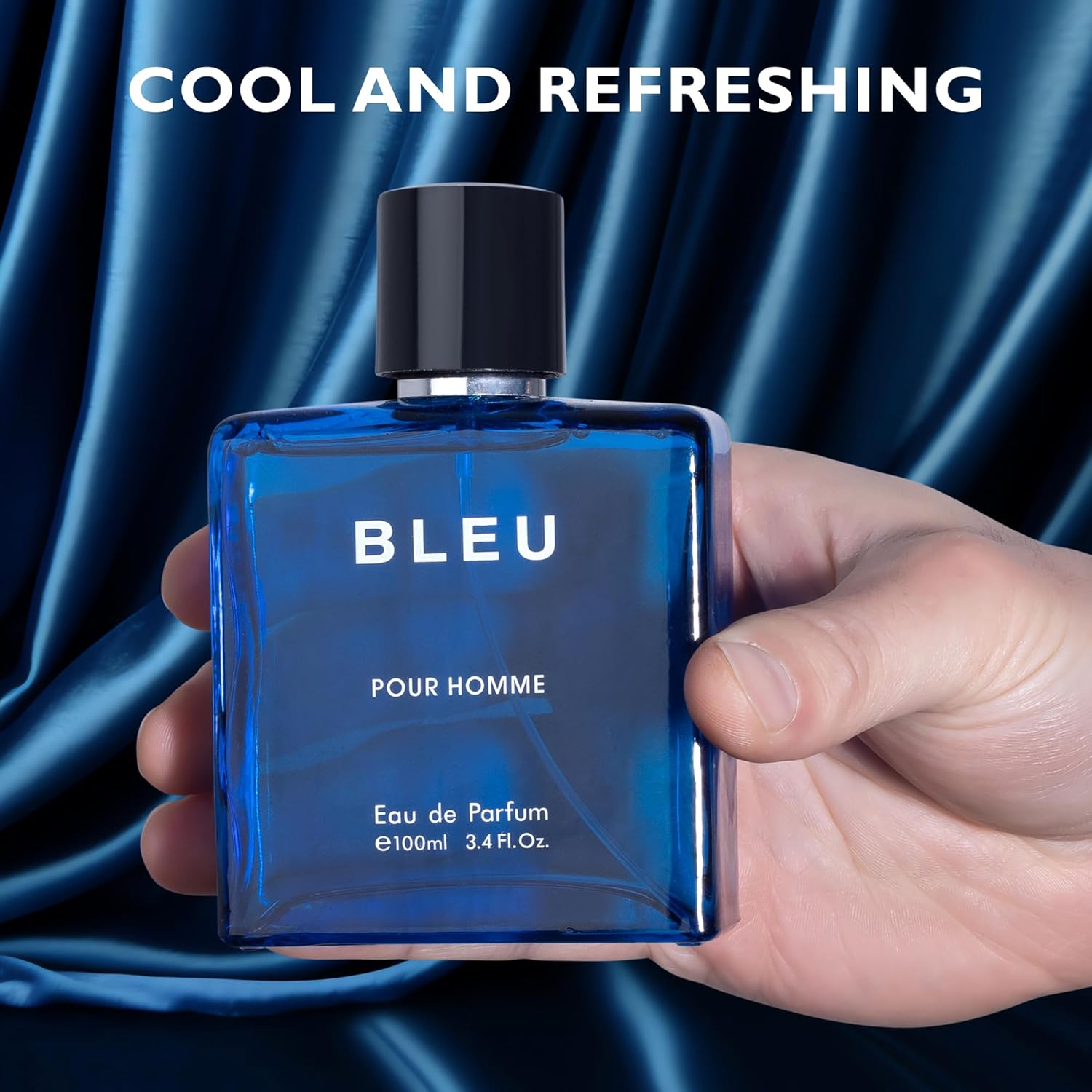 Bleu for Men Eau De Parfum 3.4fl Oz - Citrusy, Spicy, and Woody Fragrance Blend - Image 6