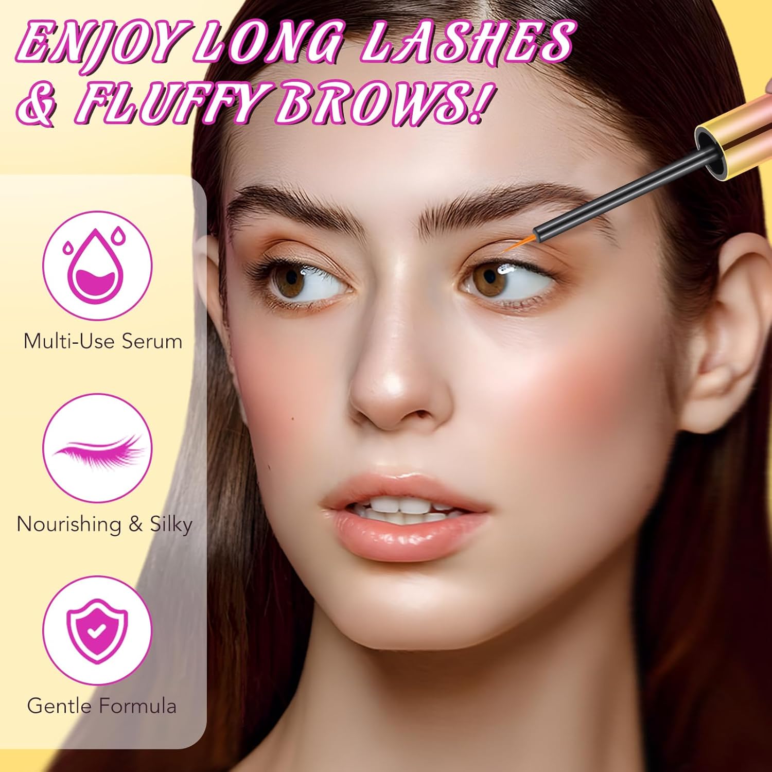 10ml Fuller, Longer-Looking Eyelash Growth Serum for Nourishing Damaged Lashes - Image 8