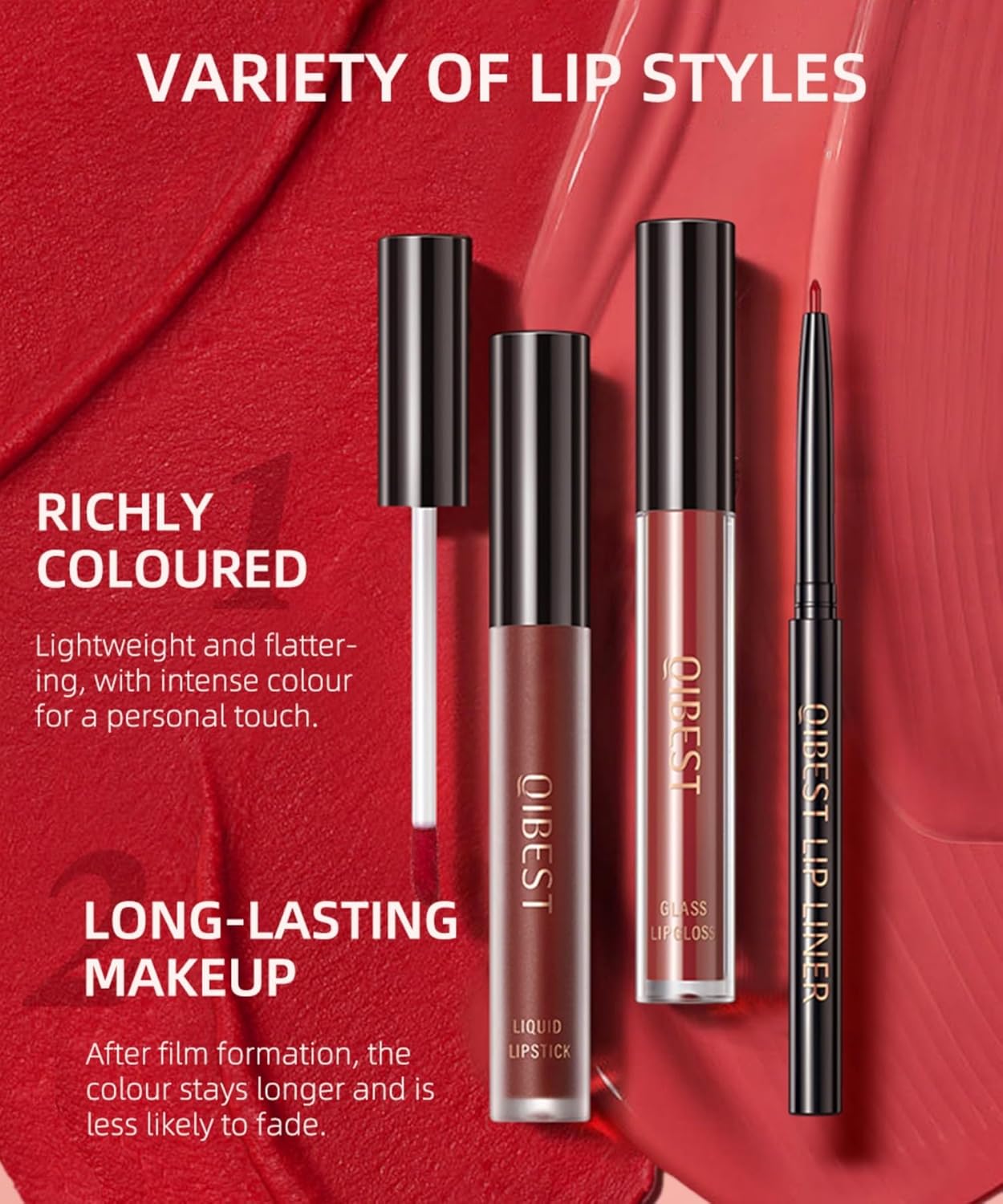 MAEPEOR 3-in-1 Lip Kit: Smooth Lipliner, Lipgloss, Velvet Matte Liquid Lipstick - Kit 11, Hot Chocolate - Image 6