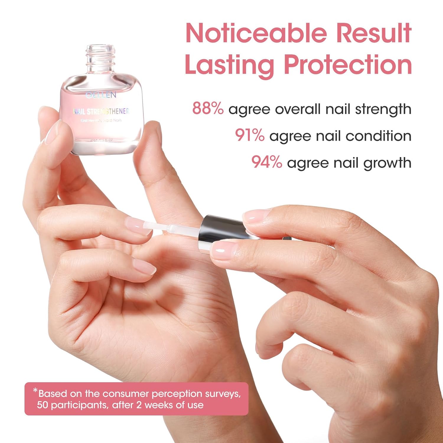 Gellen 15ml Sakura Scent 4-in-1 Nail Strengthener Serum for Thin Damaged Nails - Image 5