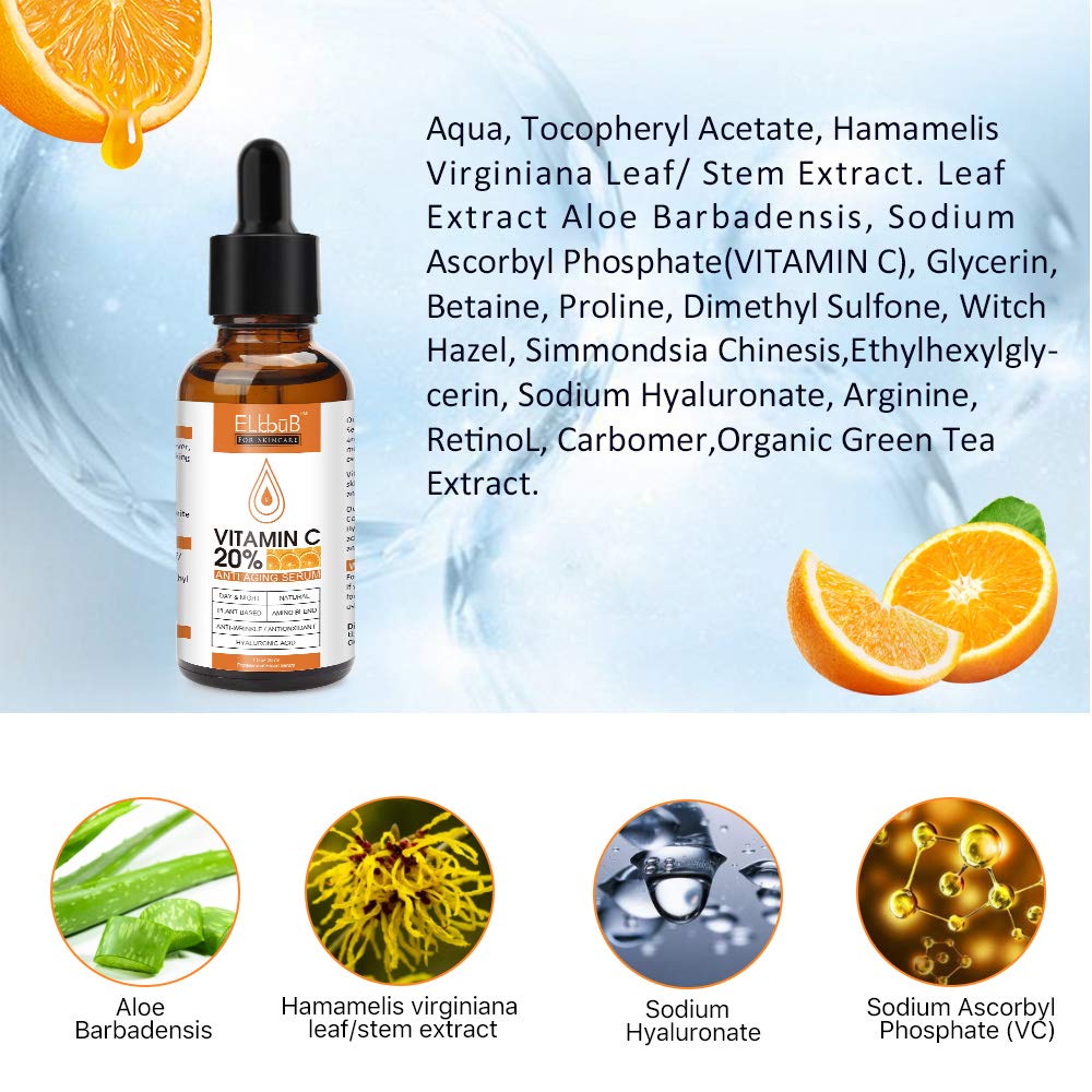 Revitalize Your Skin: 1oz Premium 20% Vitamin C Serum with Hyaluronic Acid and Retinol - Image 6