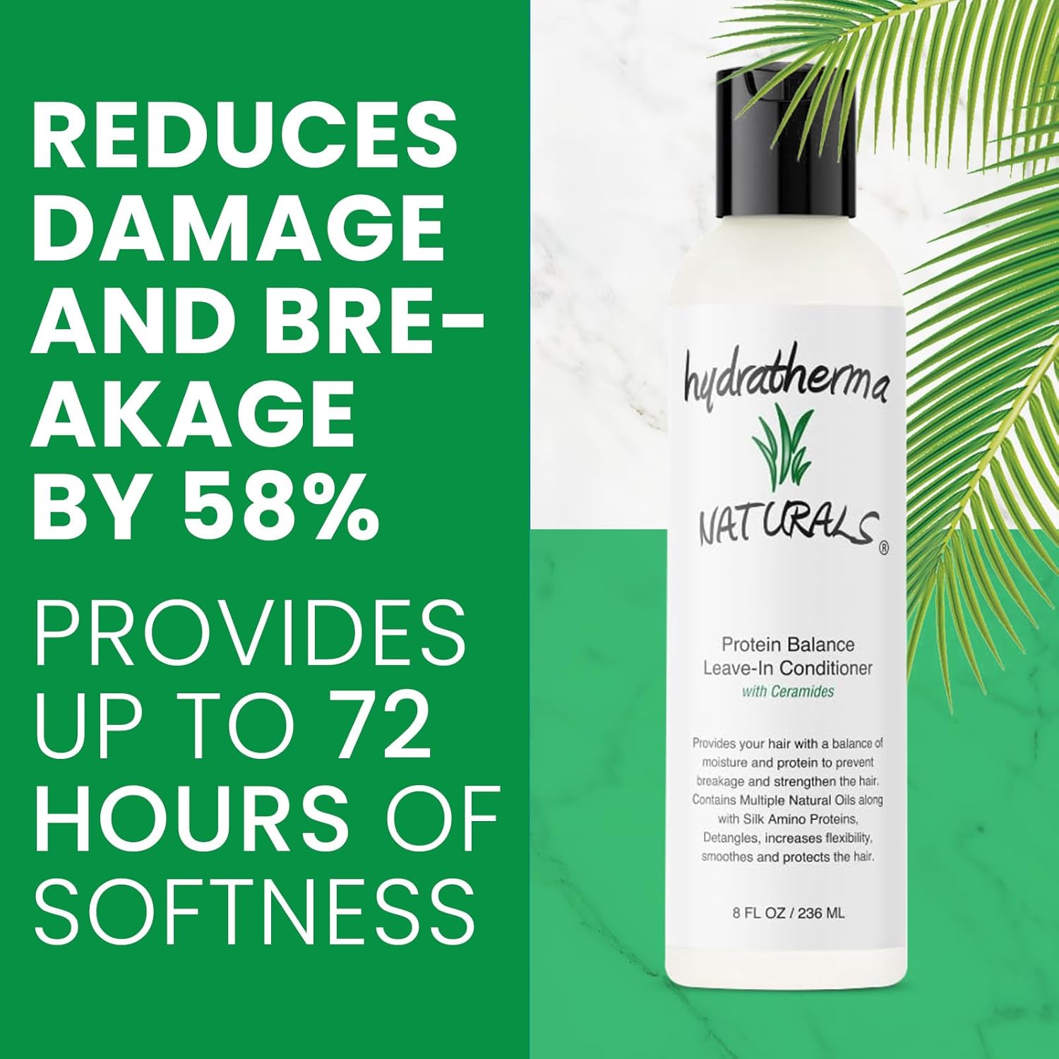 Hydratherma Naturals Protein Balance Leave-in Conditioner 8 oz for Healthy Hair - Image 4