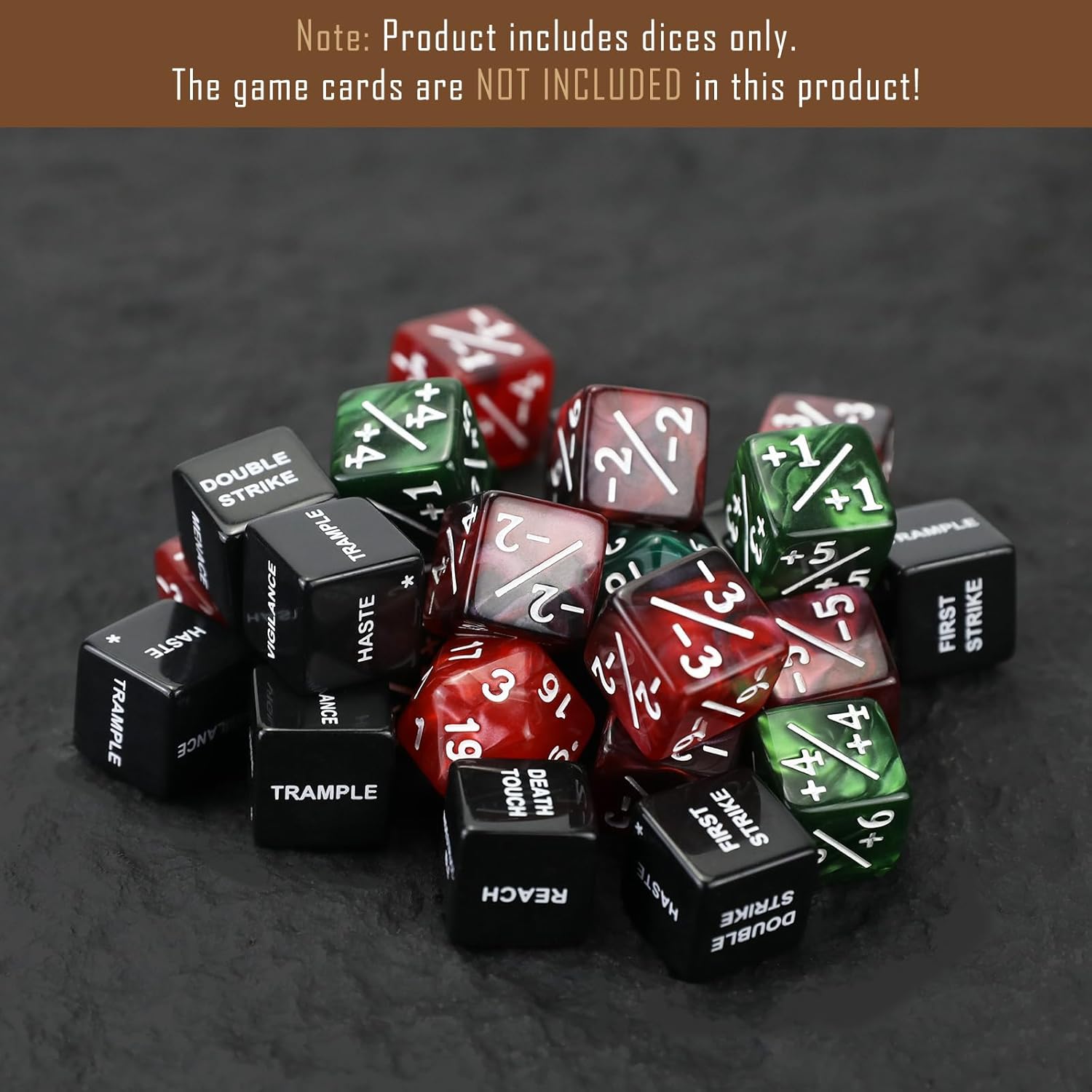 50 Life Counters Dice Set for MTG, CCG, TCG Card Games with 1 D6 Included - Image 6