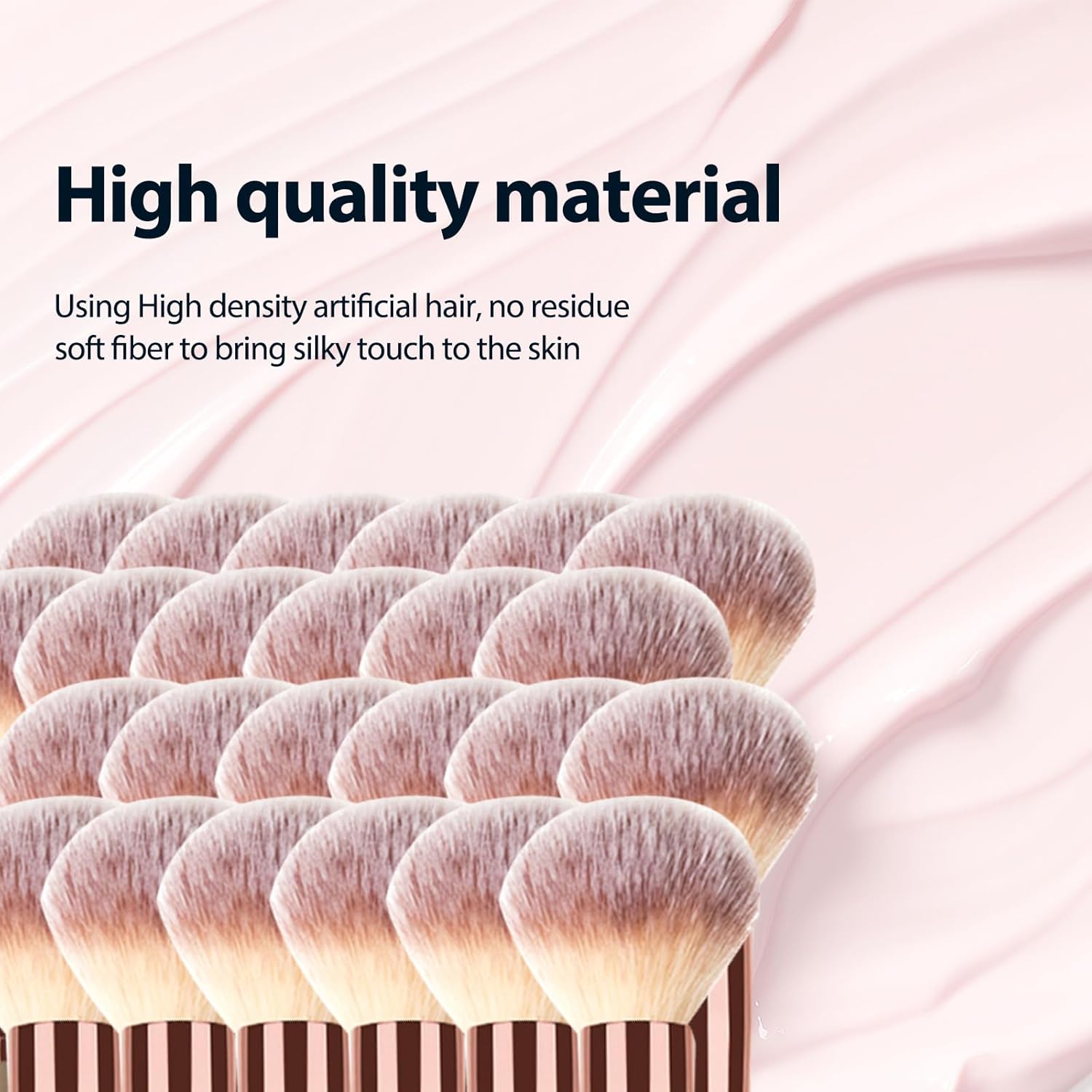 2-Pack Dual-Ended Makeup Brush Set Angled Foundation and Concealer Blending Contour - Image 4