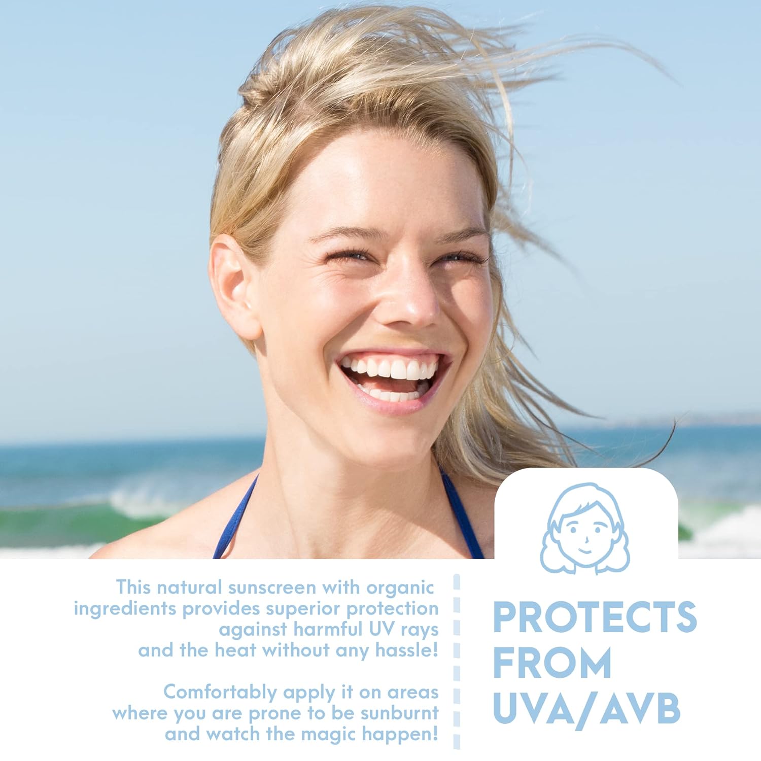 SPF15 Natural Plant-Based Sunscreen Lotion 4oz, Soothing Hydrating, Water-Resistant - Image 5