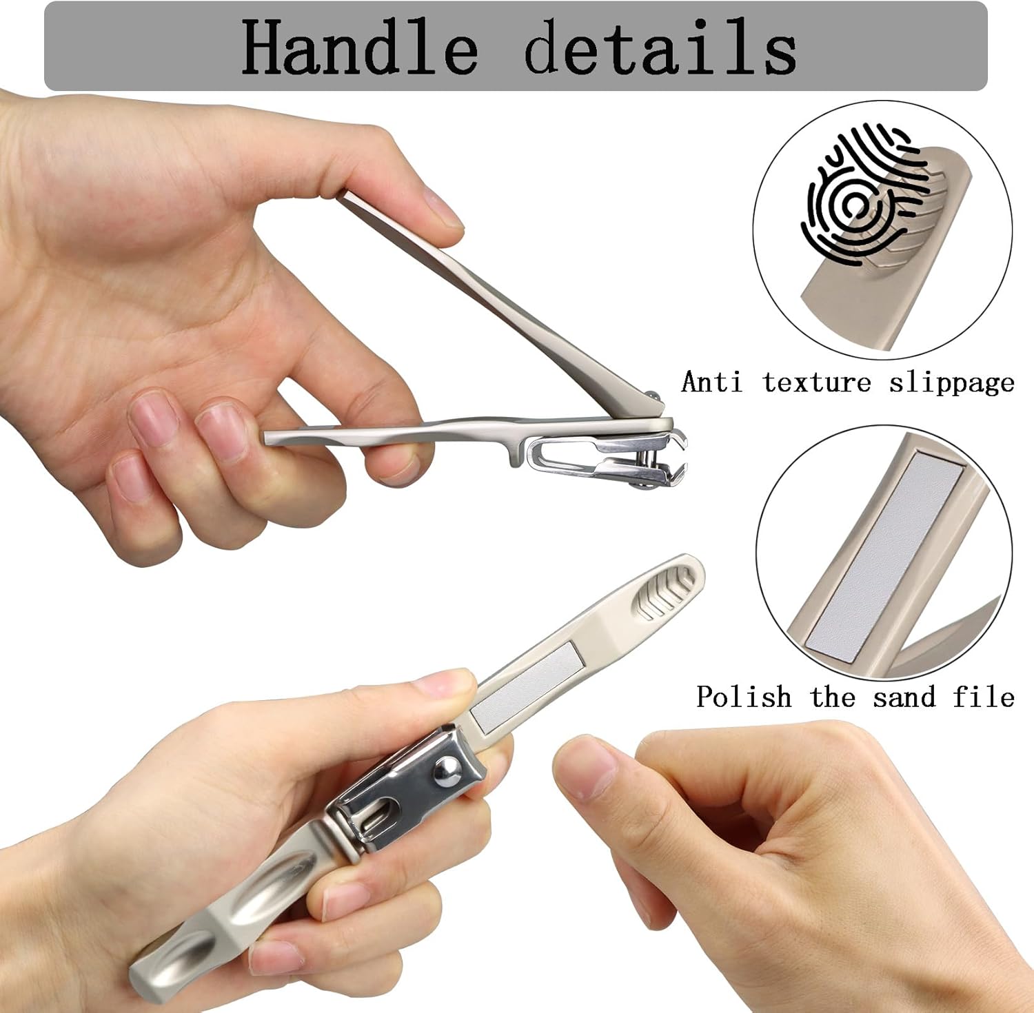 360° Rotating Toenail Clippers, Long Handle, Ergonomic Grip, Adult & Senior Use - Image 4