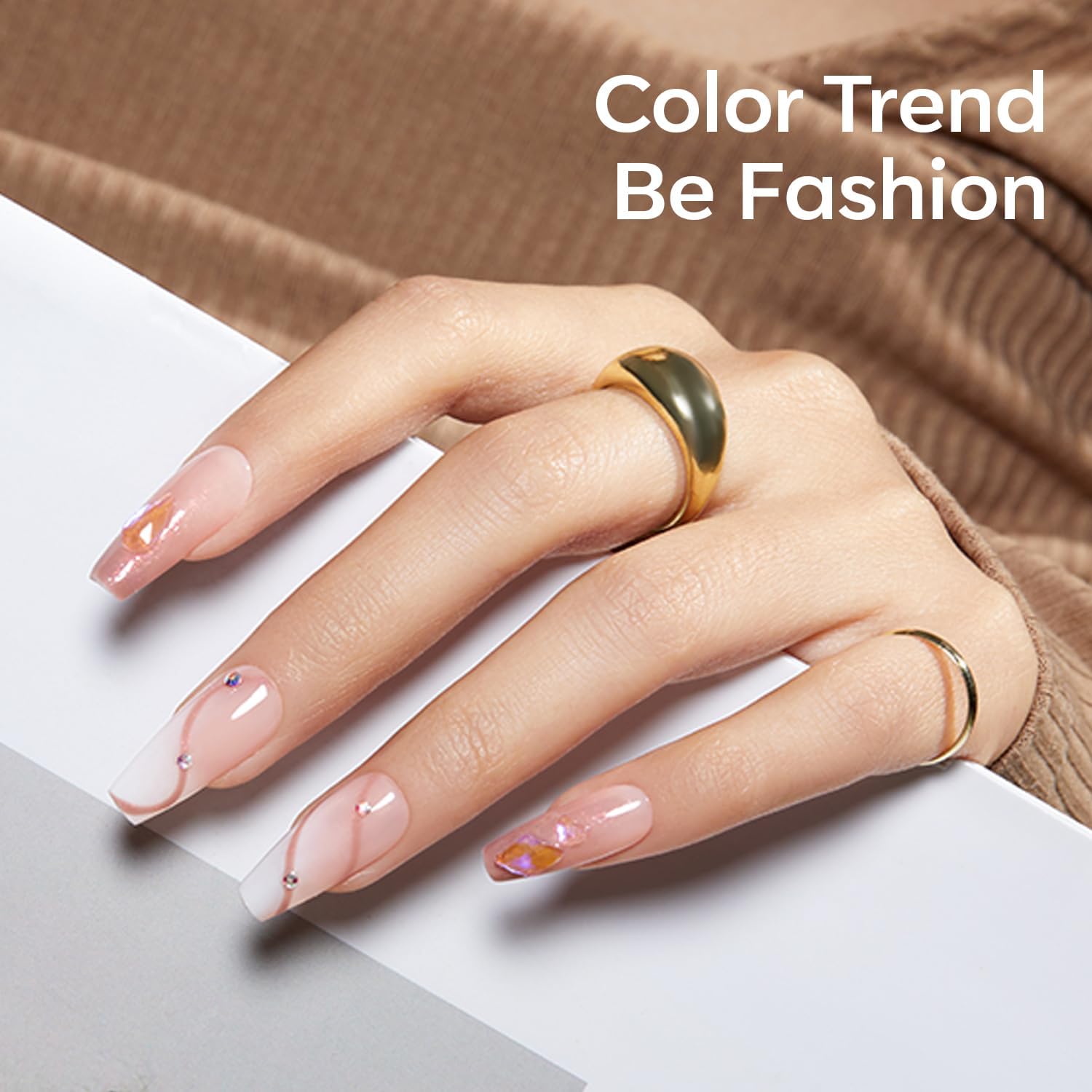 Modelones 15ML Peach Carly Coral Orange Gel Nail Polish for Summer Nail Art - Image 4